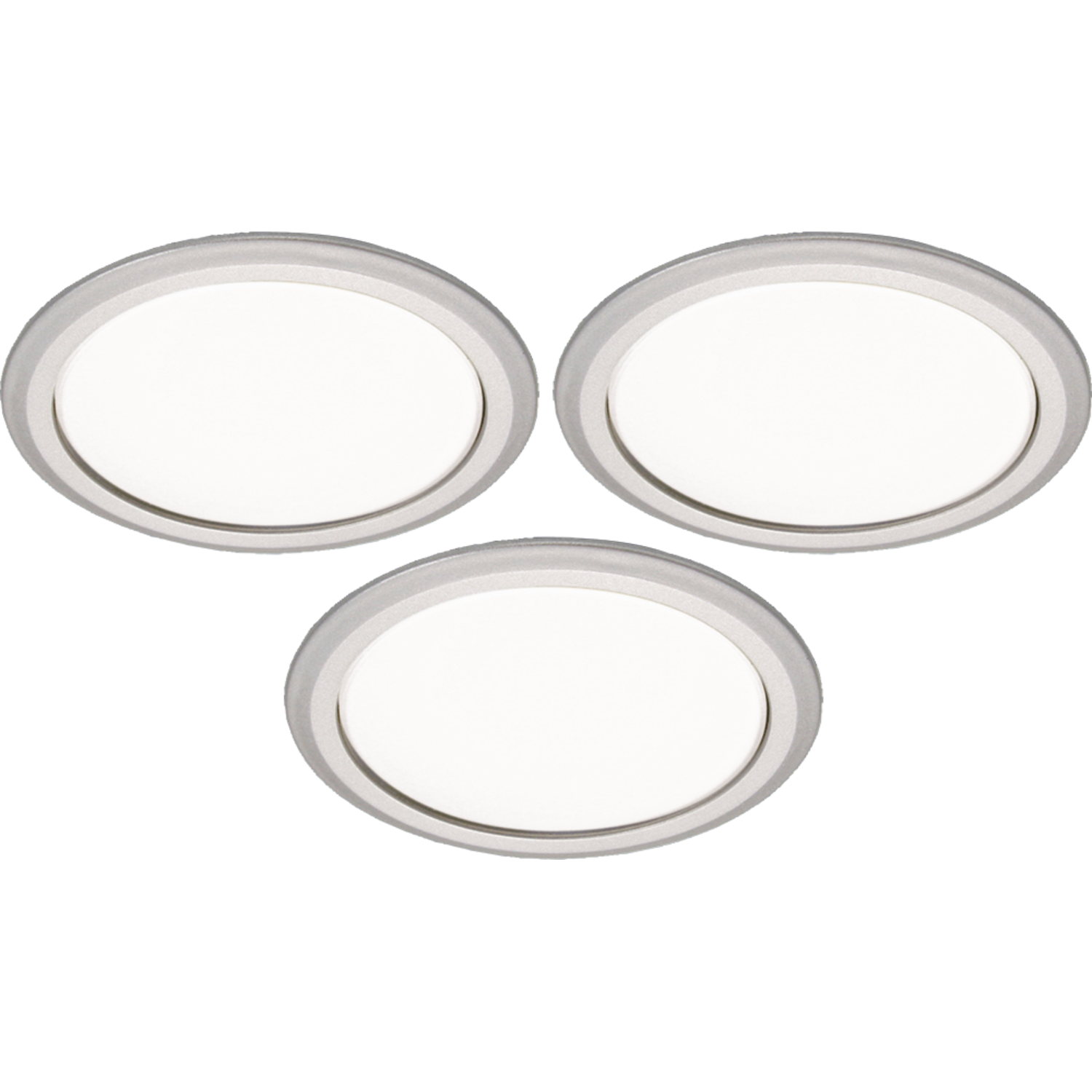 LD8001-55 set leds encastrables 3x3W 4000K alu + convertisseur dimmable + cäble 2000mm
