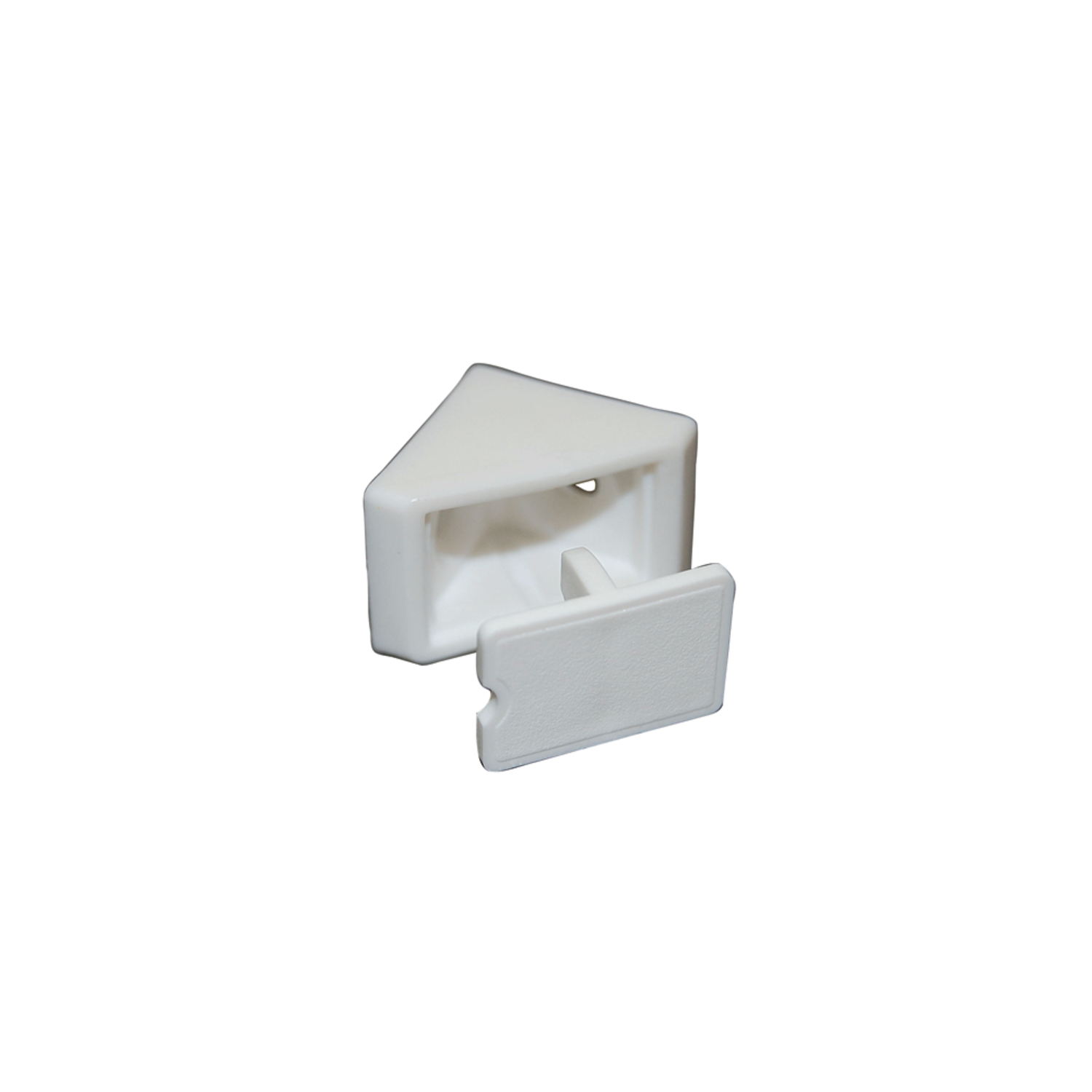 Équerre polypro avec cache petit modèle brun 