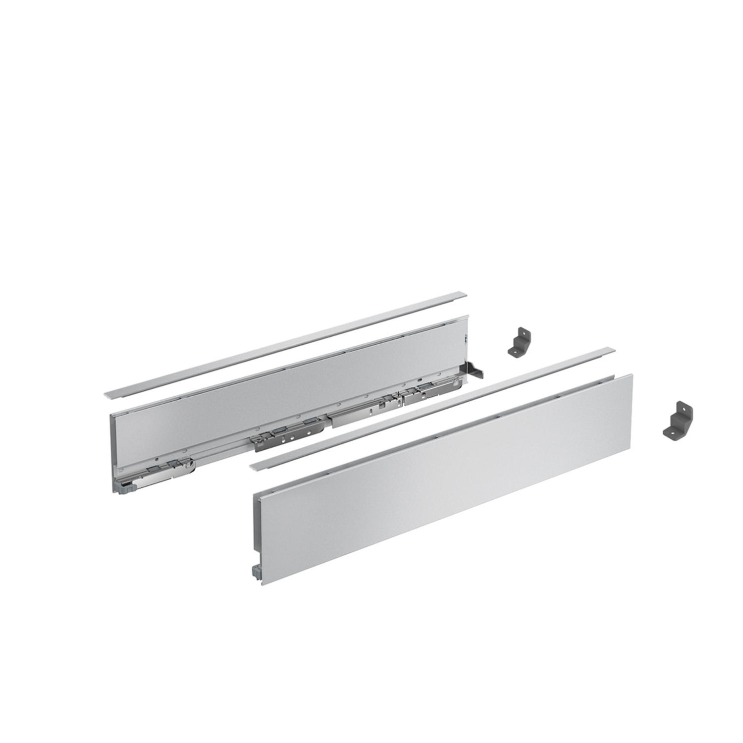 AvanTech YOU set côté tiroir h101 l500mm argenté g/d sans Fixation Frontal e