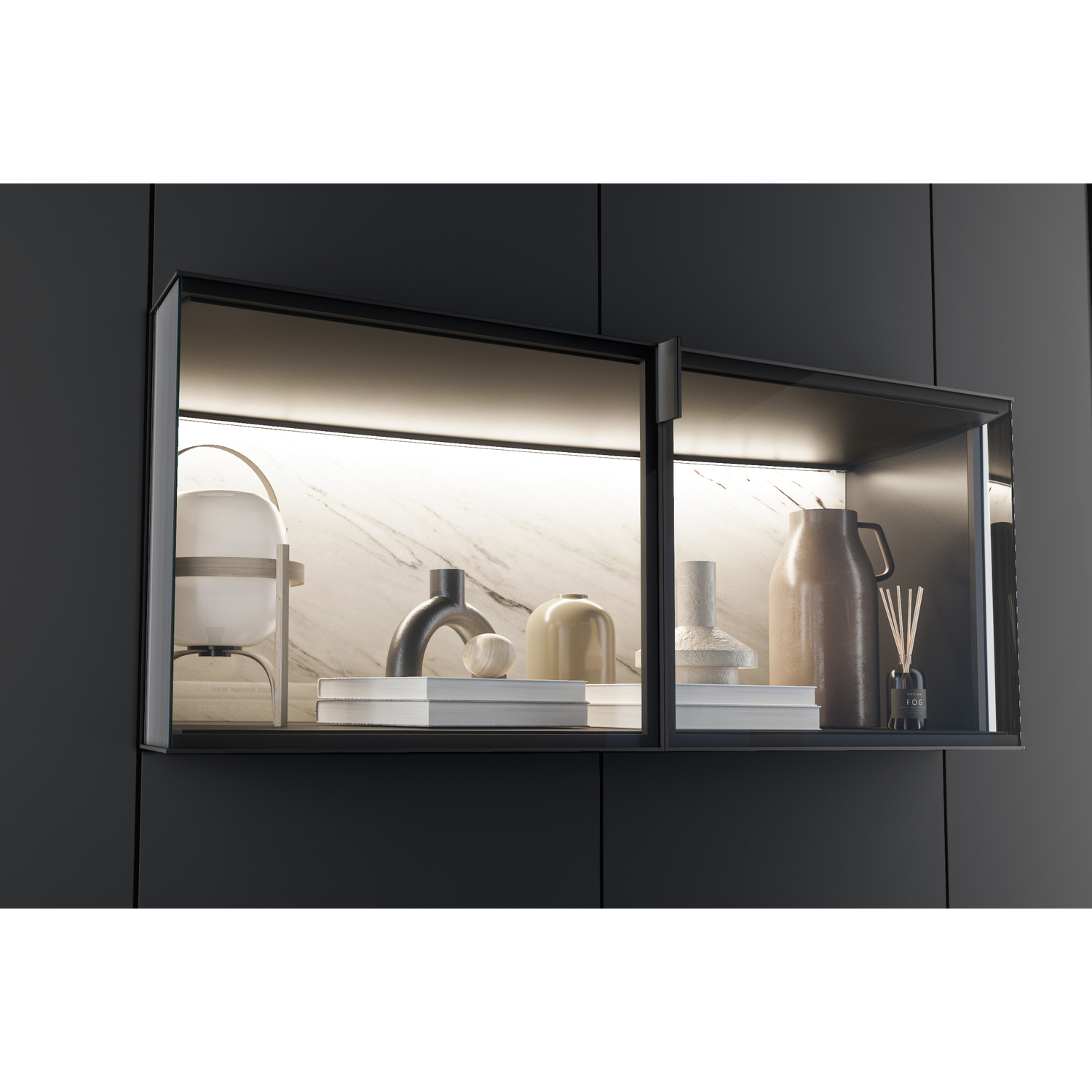 Bel xt éclair led noir 413 senseur 3000K 2,56W 