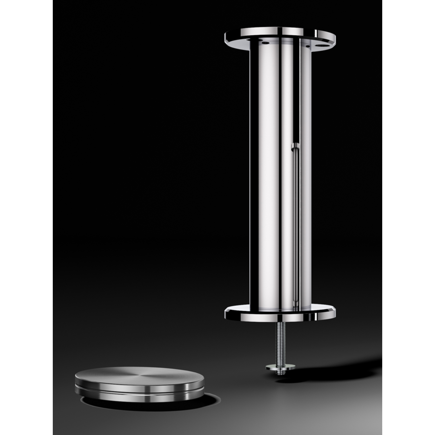 Barsteun rond d.45mm rvs