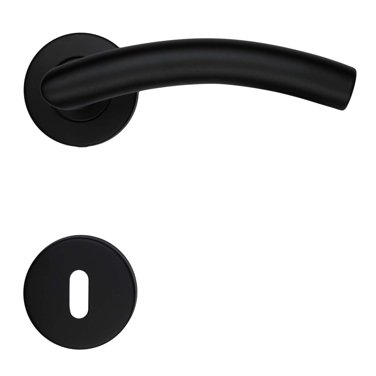 Deurkruk Pro gi shape 19mm zwart r+e