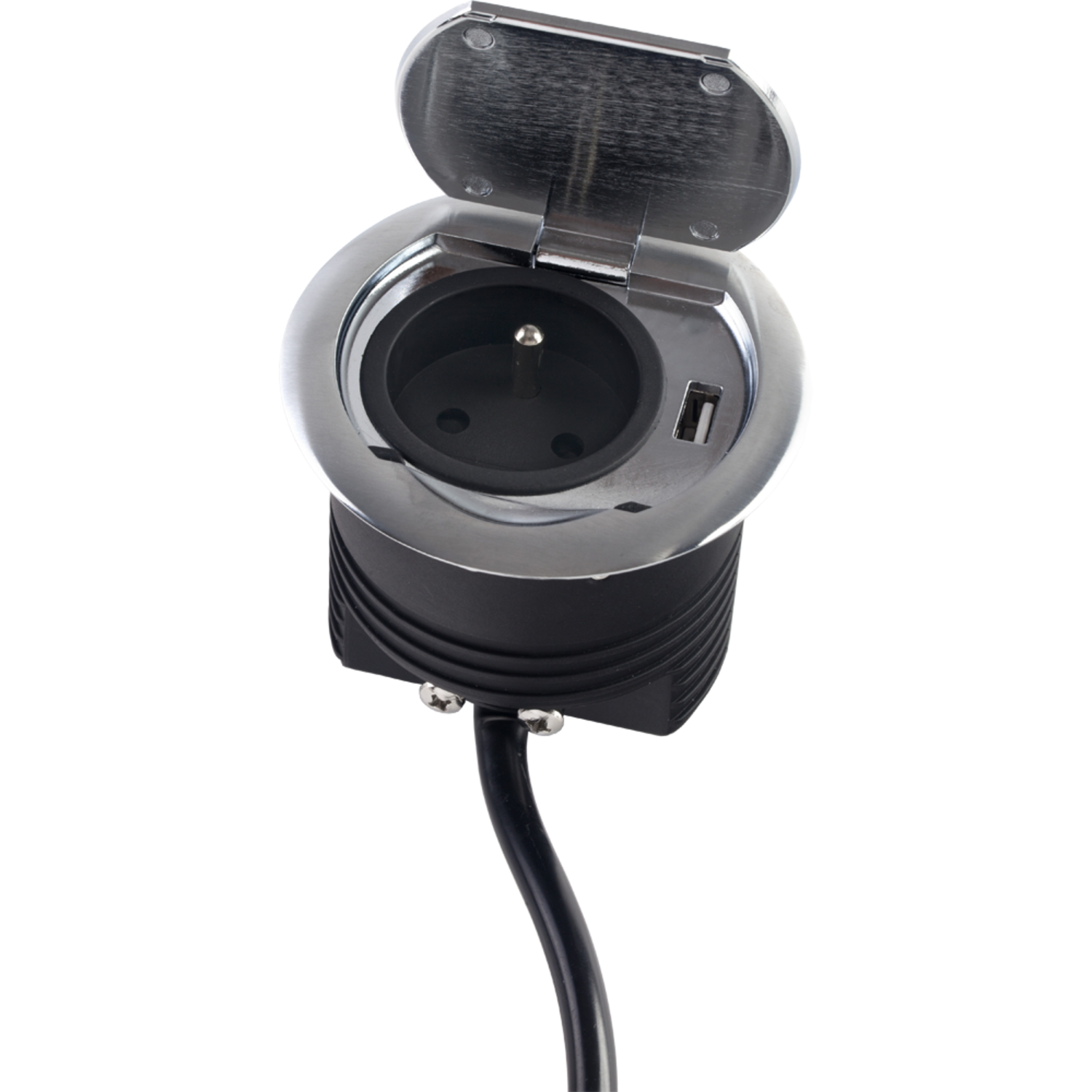 Ring d-nl-l 1 stopcontact + 1 usb wit