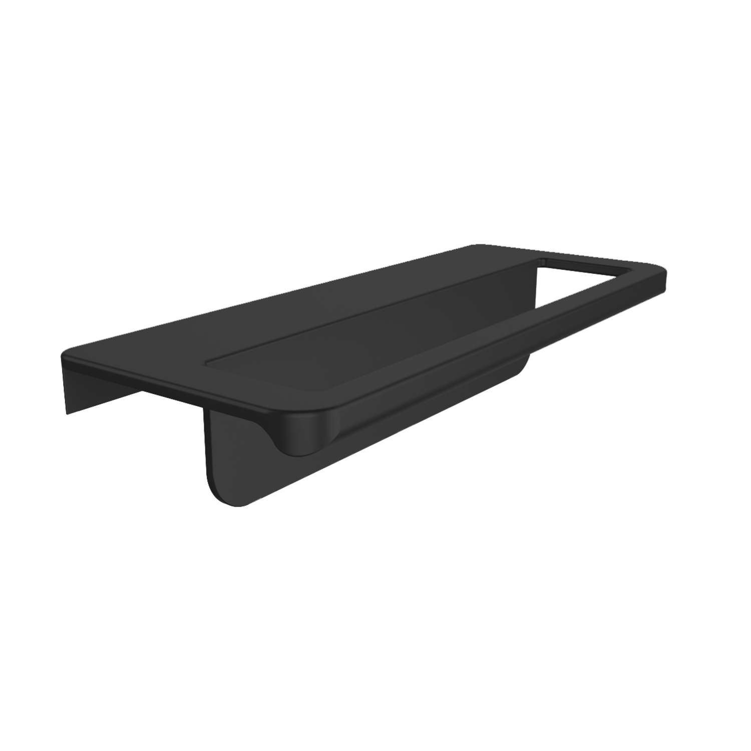 Porte-essuie 'sans poignee' noir 320mm 