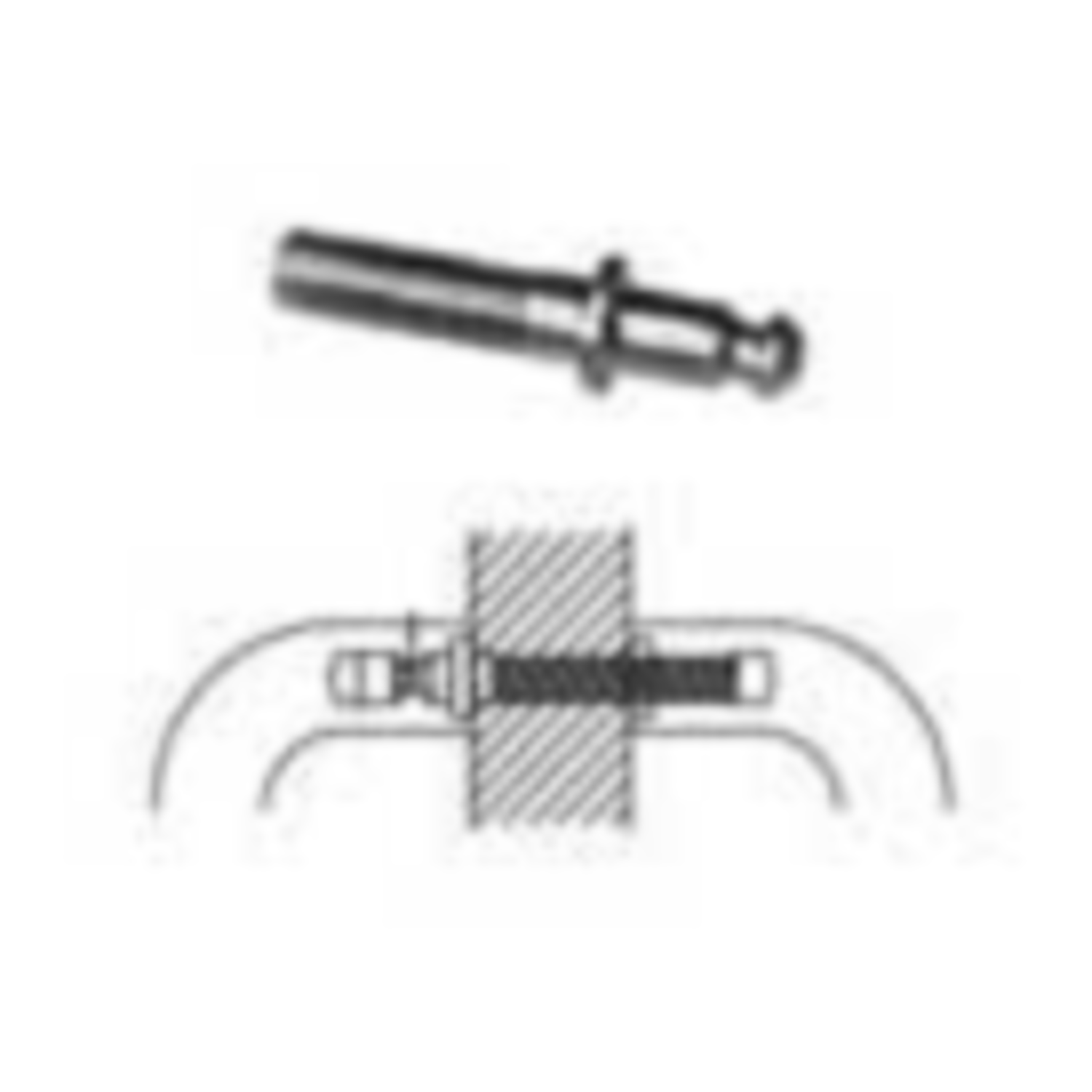 Boulons de fixat. double m10 130mm  