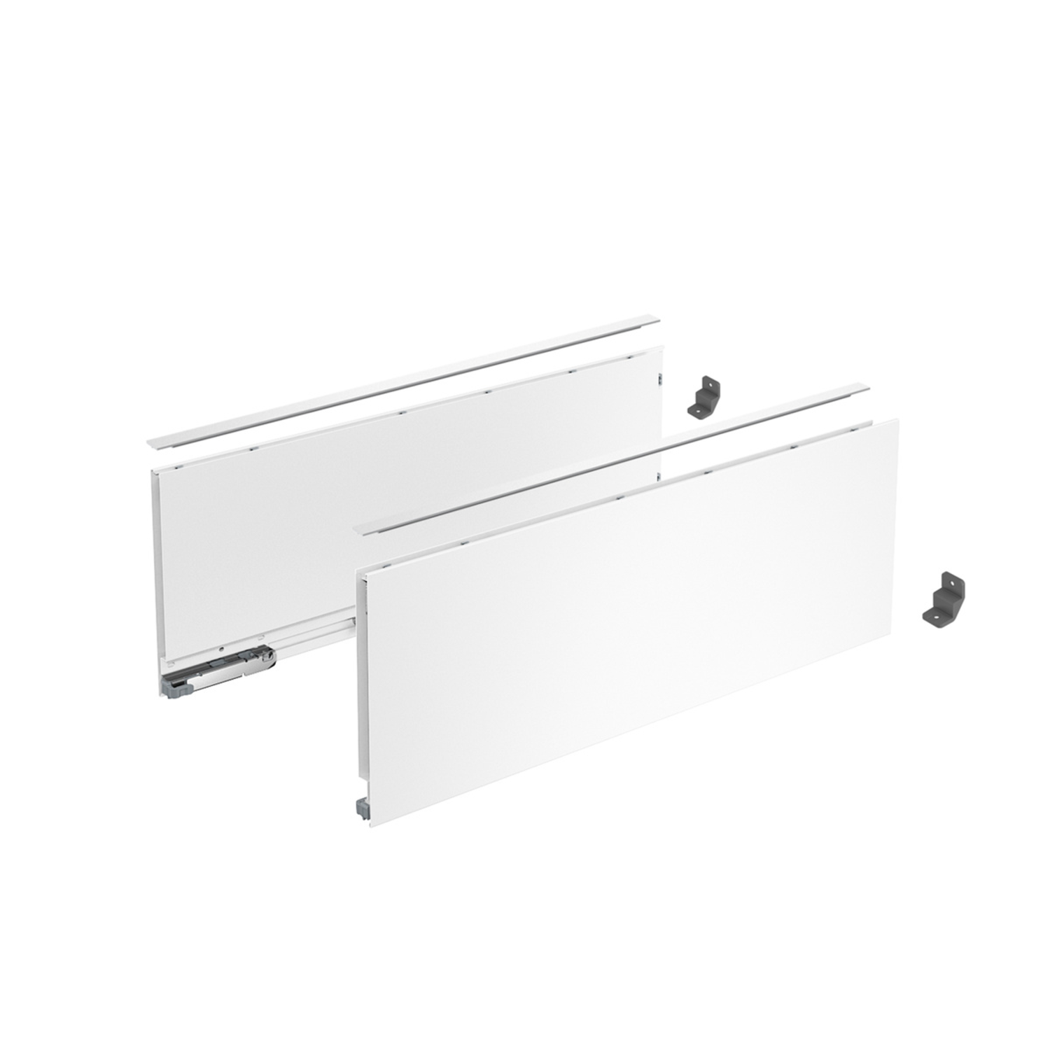 AvanTech YOU set zijwand h187 l550mm wit L/R zonder frontbevestiging