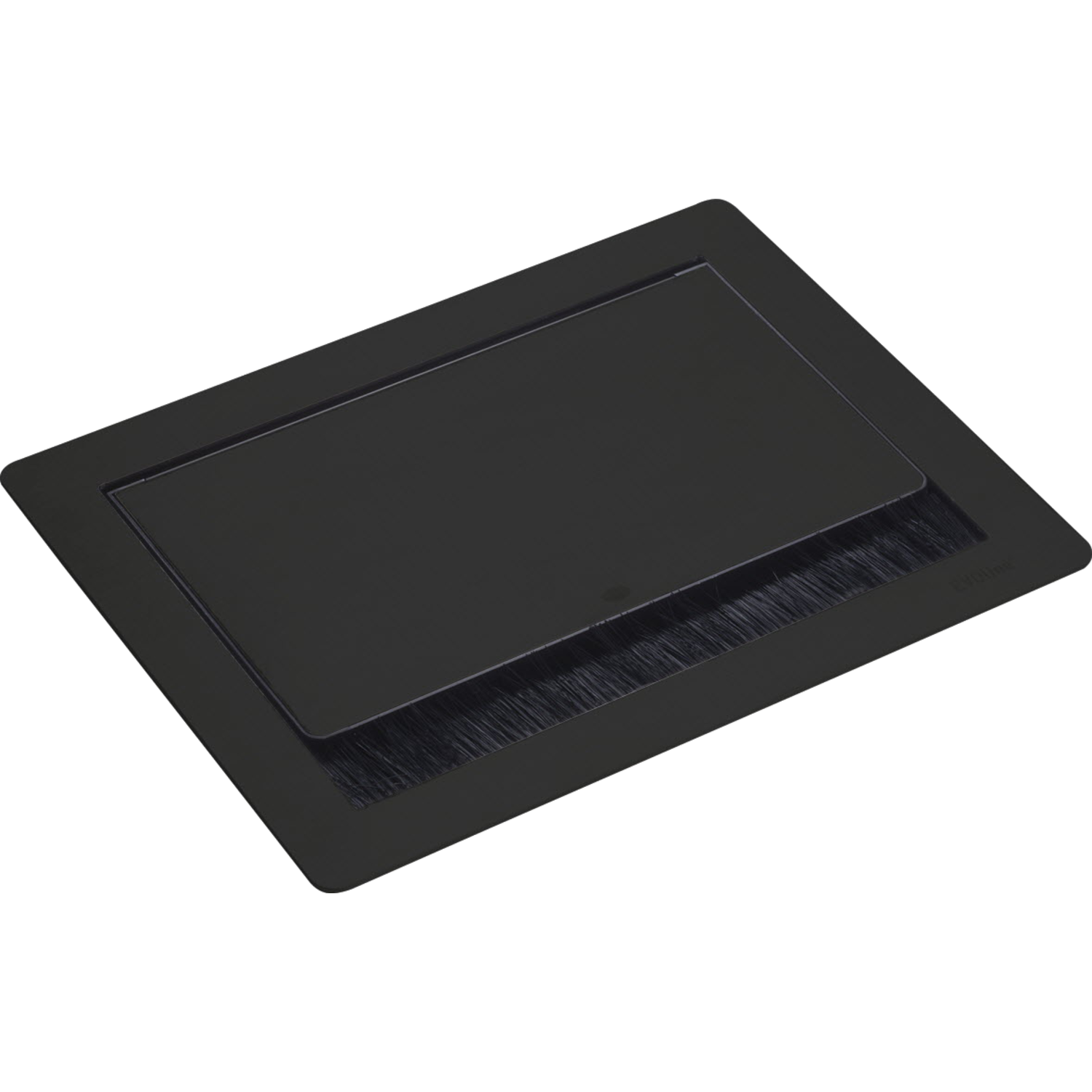 Evoline flip top push small zwart gelakt b-f3 stop 3 stopcontacten