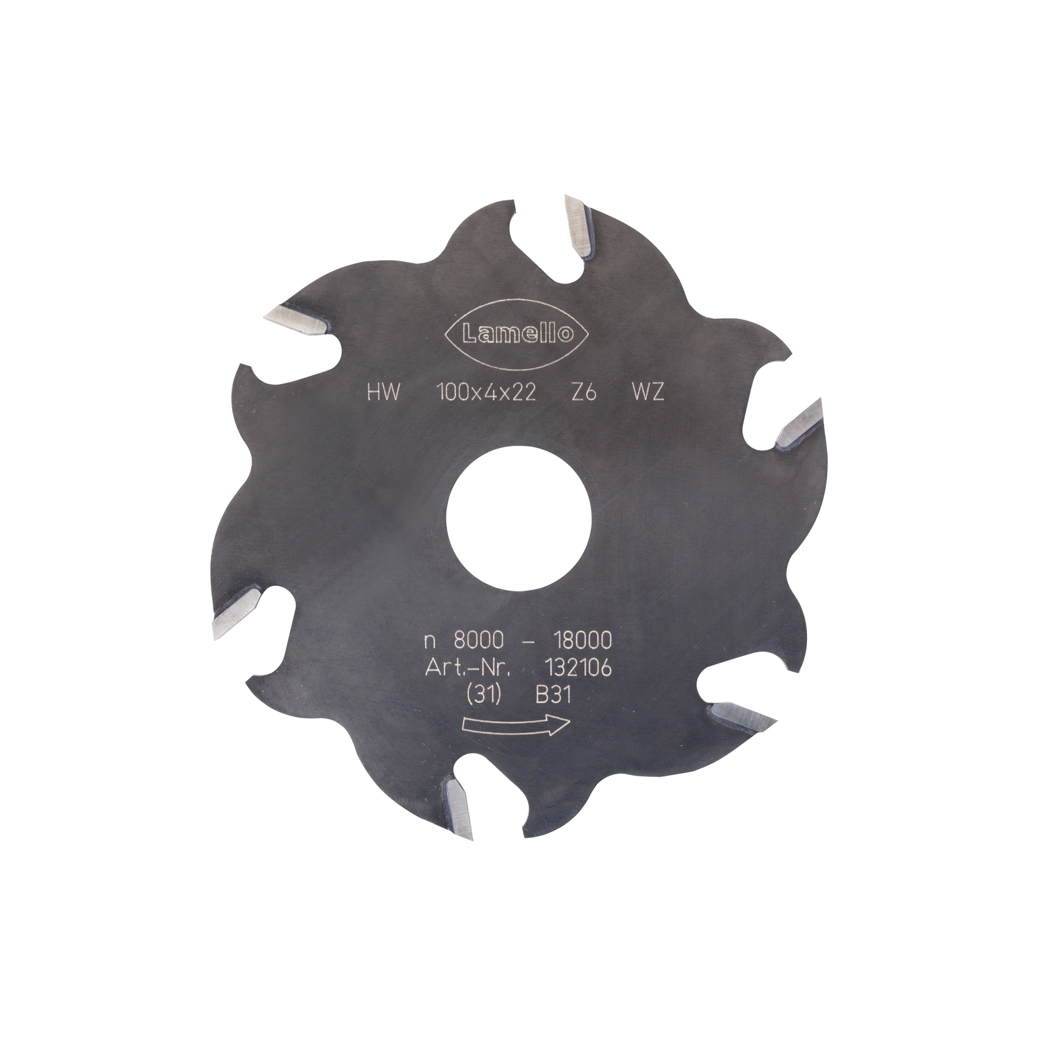 Lamello fraise a rainurer hw z6 100x4x22 (01 13210 6) classic