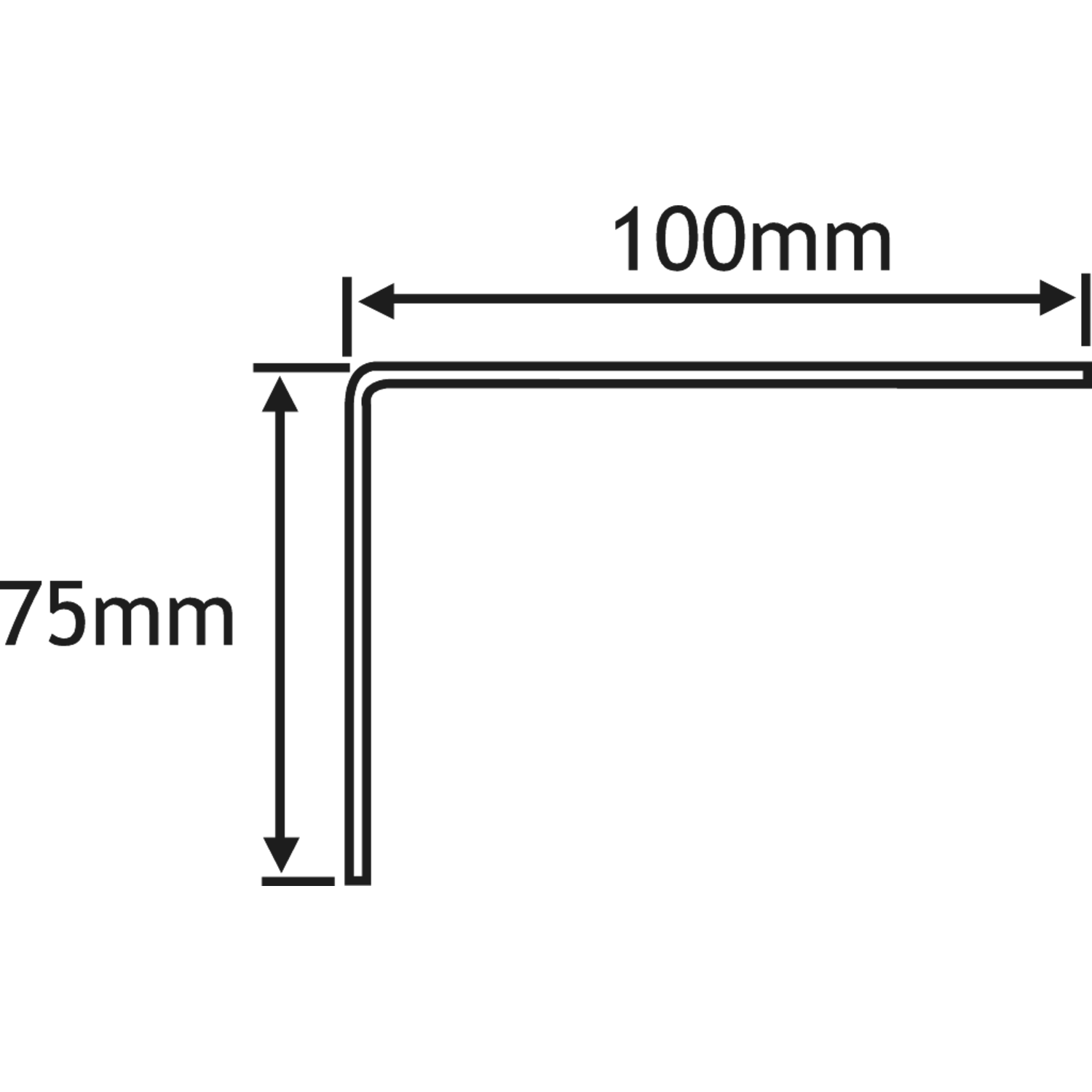 Consoles fixe 1168/ 75x100 blanc  