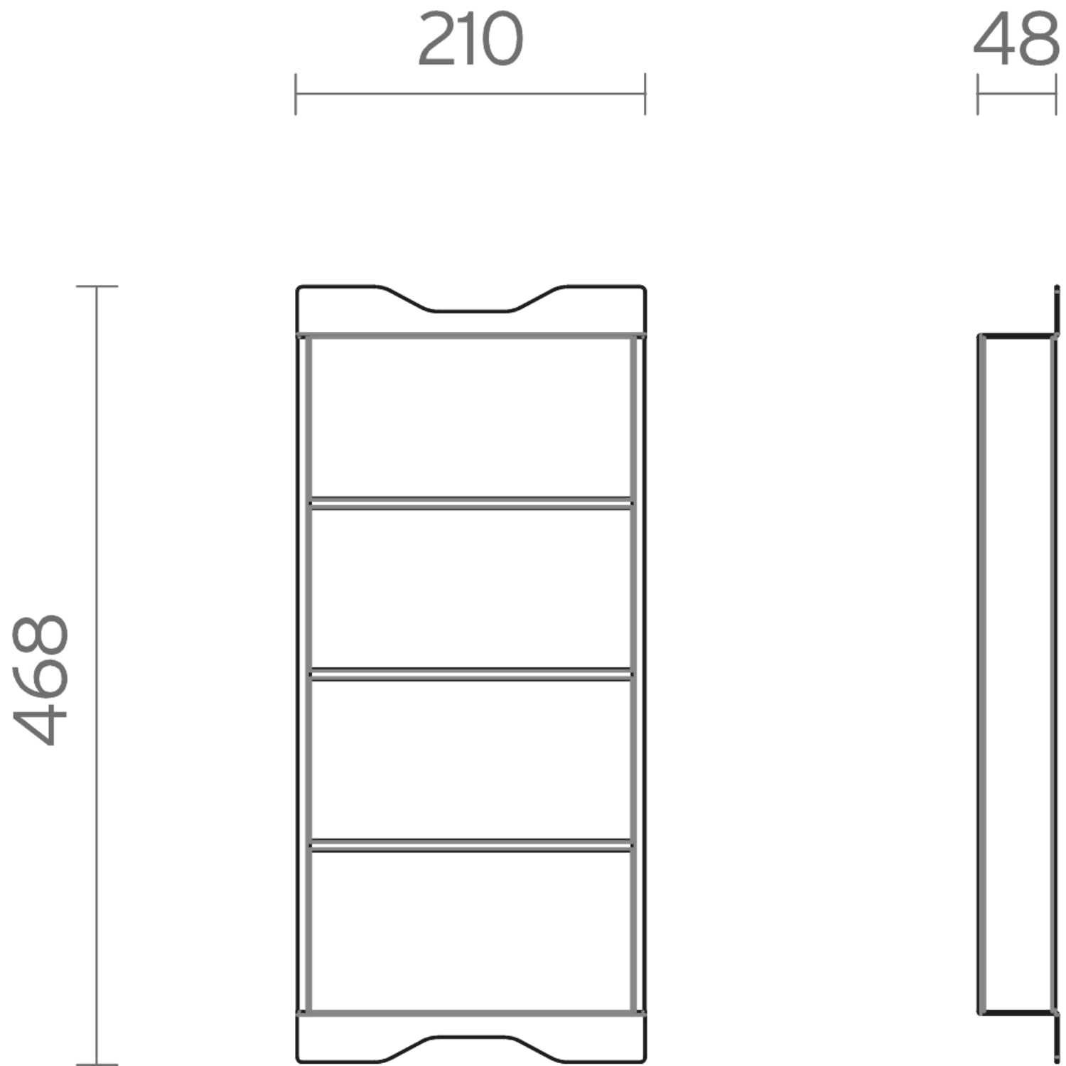 Filo box support verres noir 