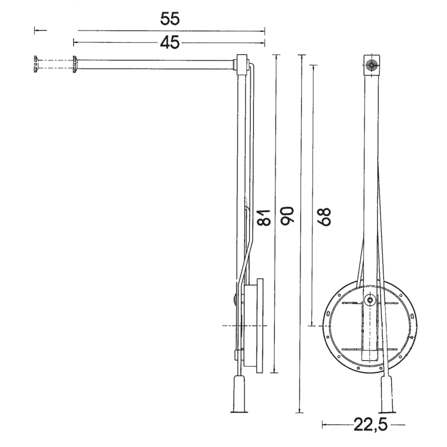 Klederlift Single 12 kg rechts