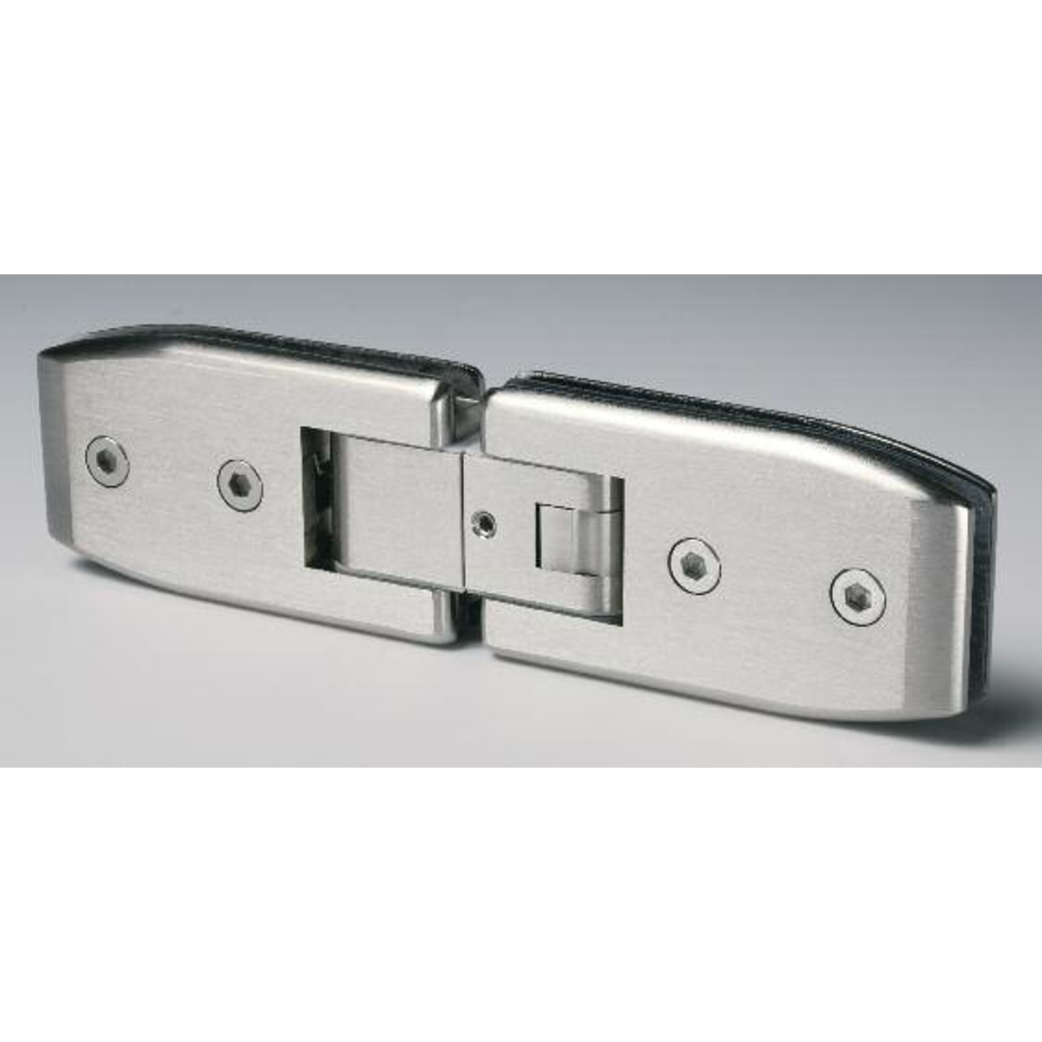 Charnière serie 600 régl.verre/verre 8/12mm ligne inox look