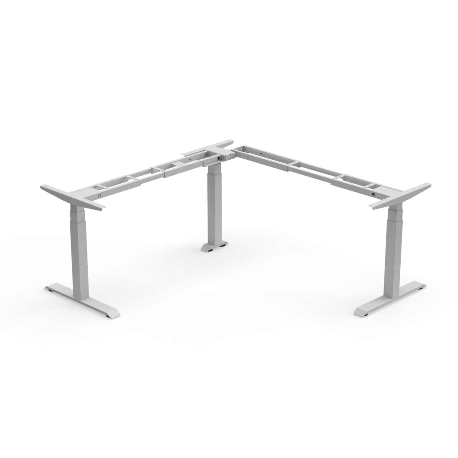 Piètement bureau E-Corner flex TQD 600-1250 gris 