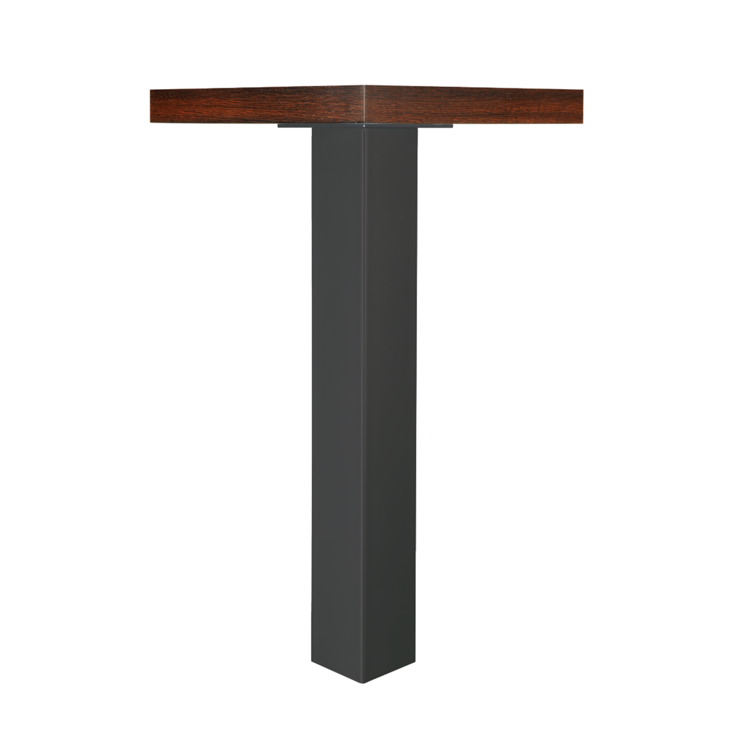 Pied de table Q100 noir mat 100x100mm h71 reglabl e 