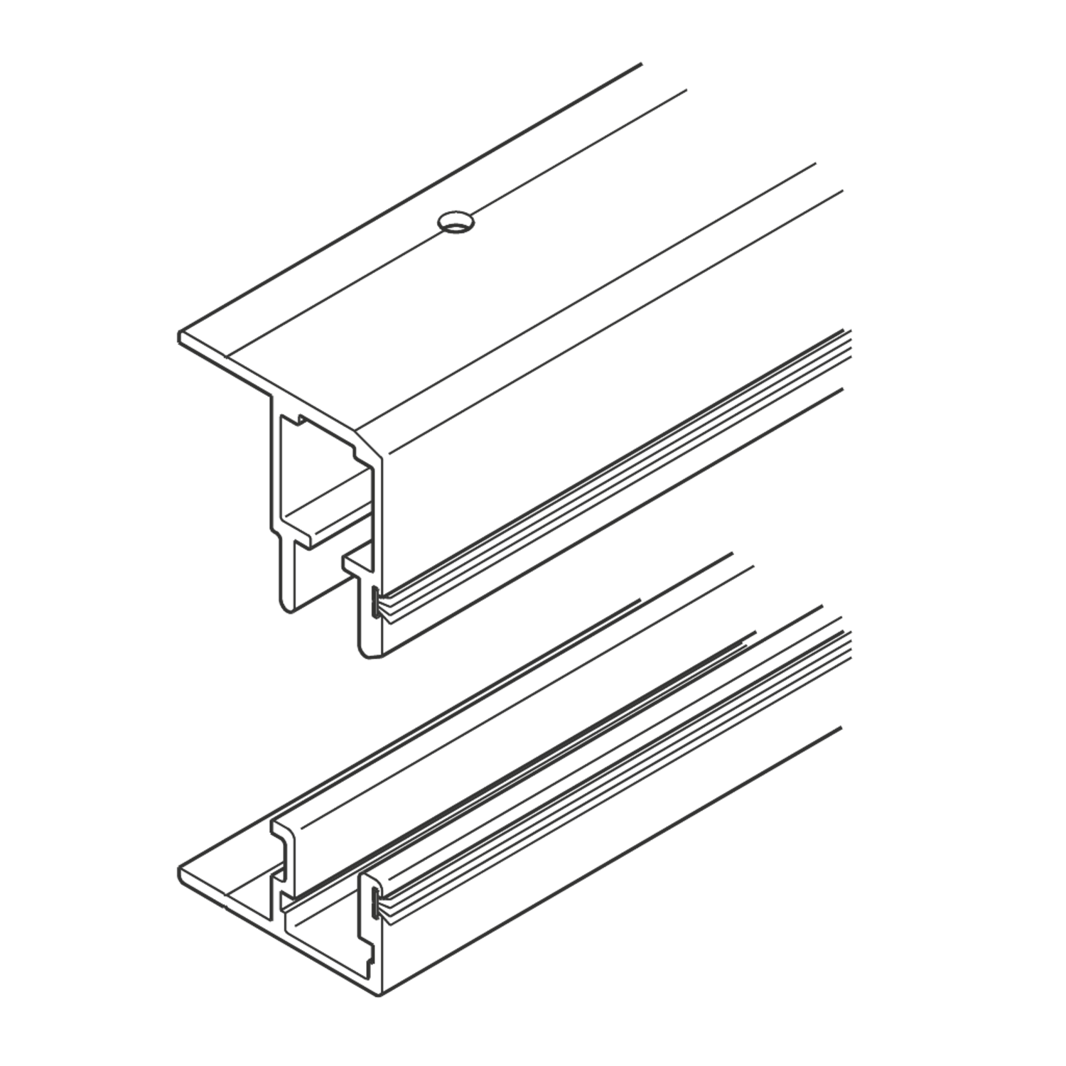 Hawa Multifold railset 1800mm