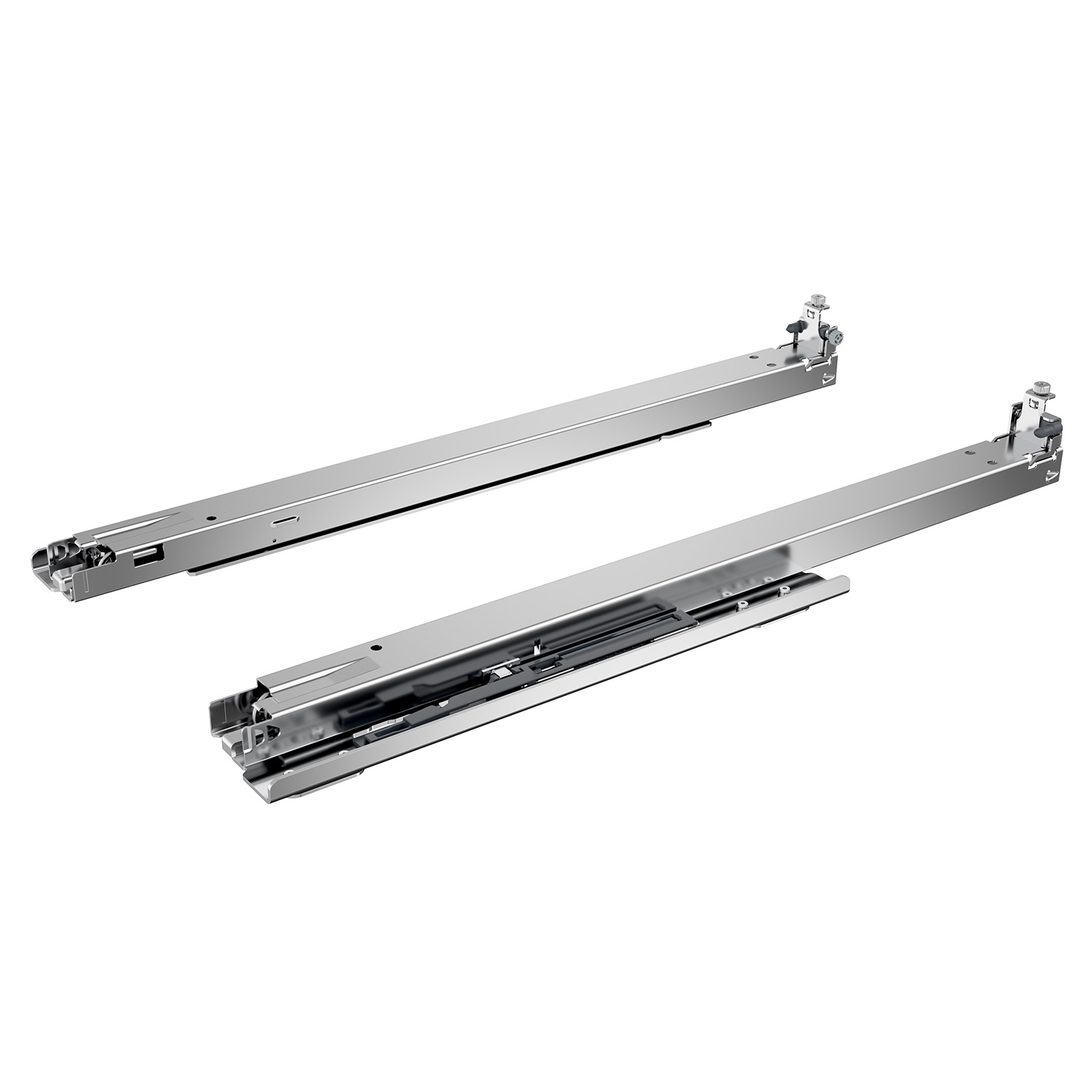 Volledig uittrekbare ladegeleider, Bodemmontage Actro 5D   L (40 kg) mit Silent System, Push to open Silent compatibel, 350 mm, links en rechts