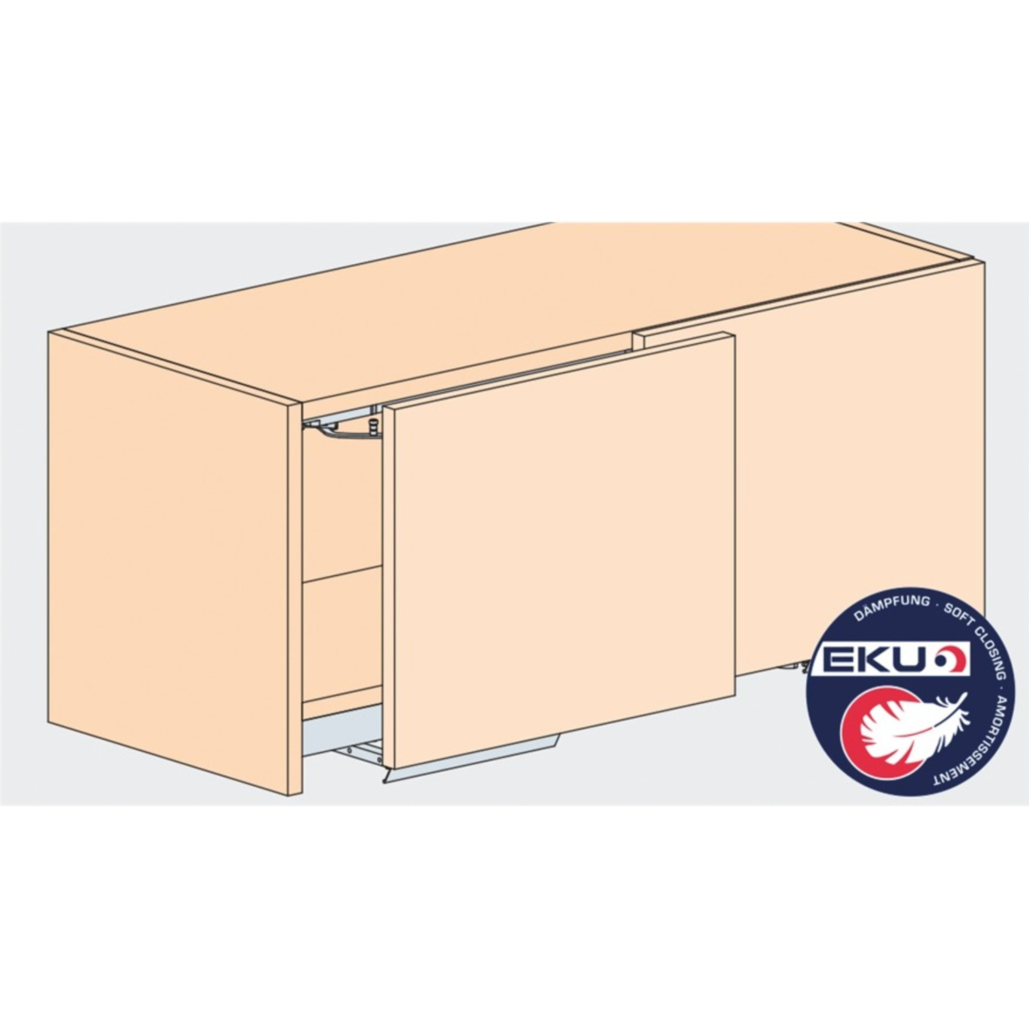 Hawa Frontino 20 H FS garnituur, type S1, 1200-1399 mm, 2 deuren