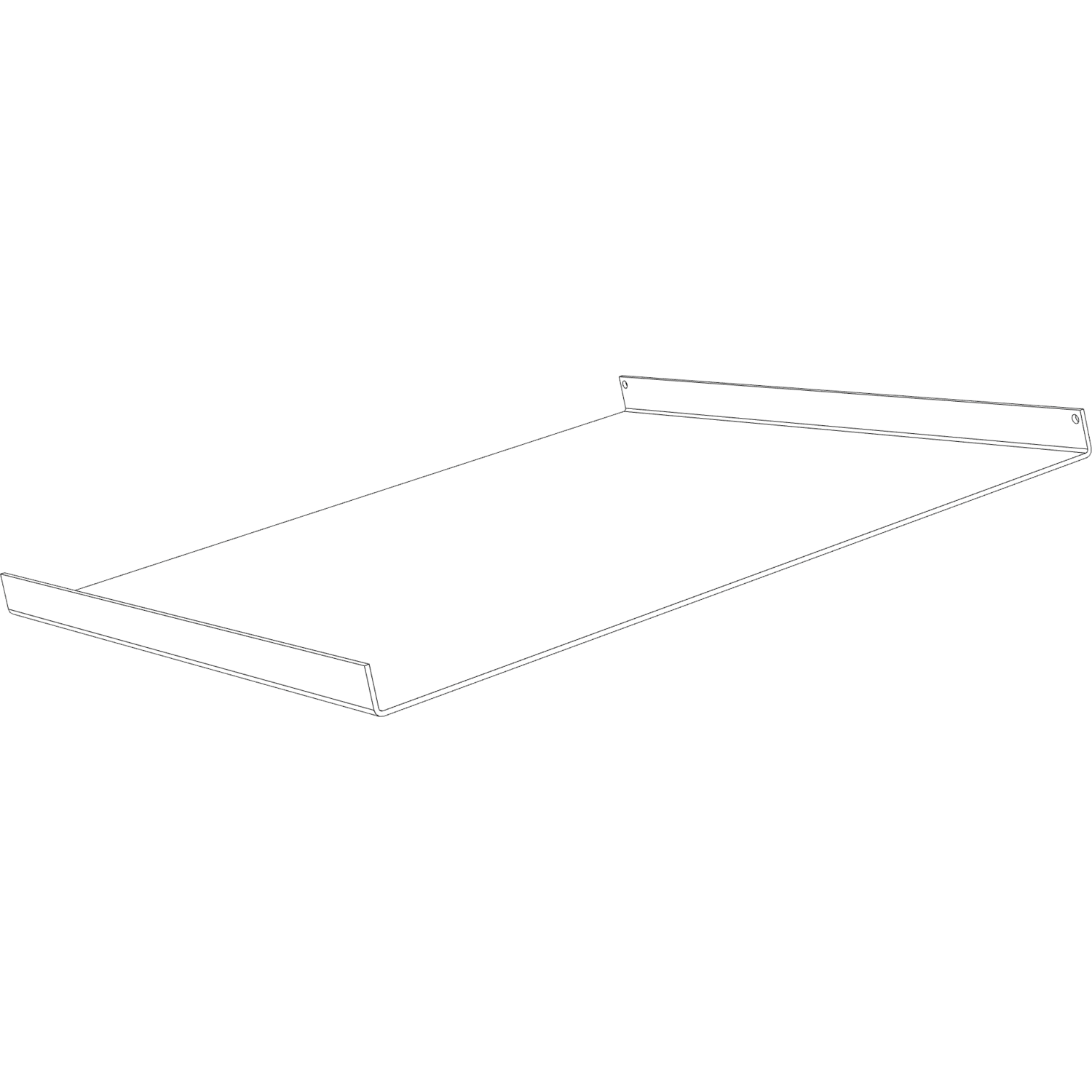 One metaalplaat 300mm zwart