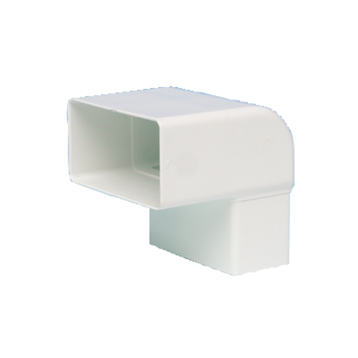 Coude 90° tube plat d.100 eco blanc  