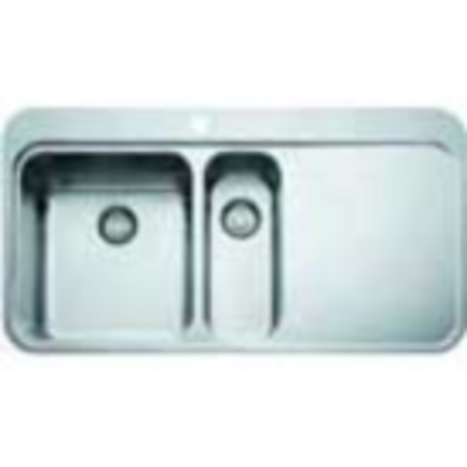 Franke Sinos inox 1+1/2 bac 965x510  slimtop | à affleurer 