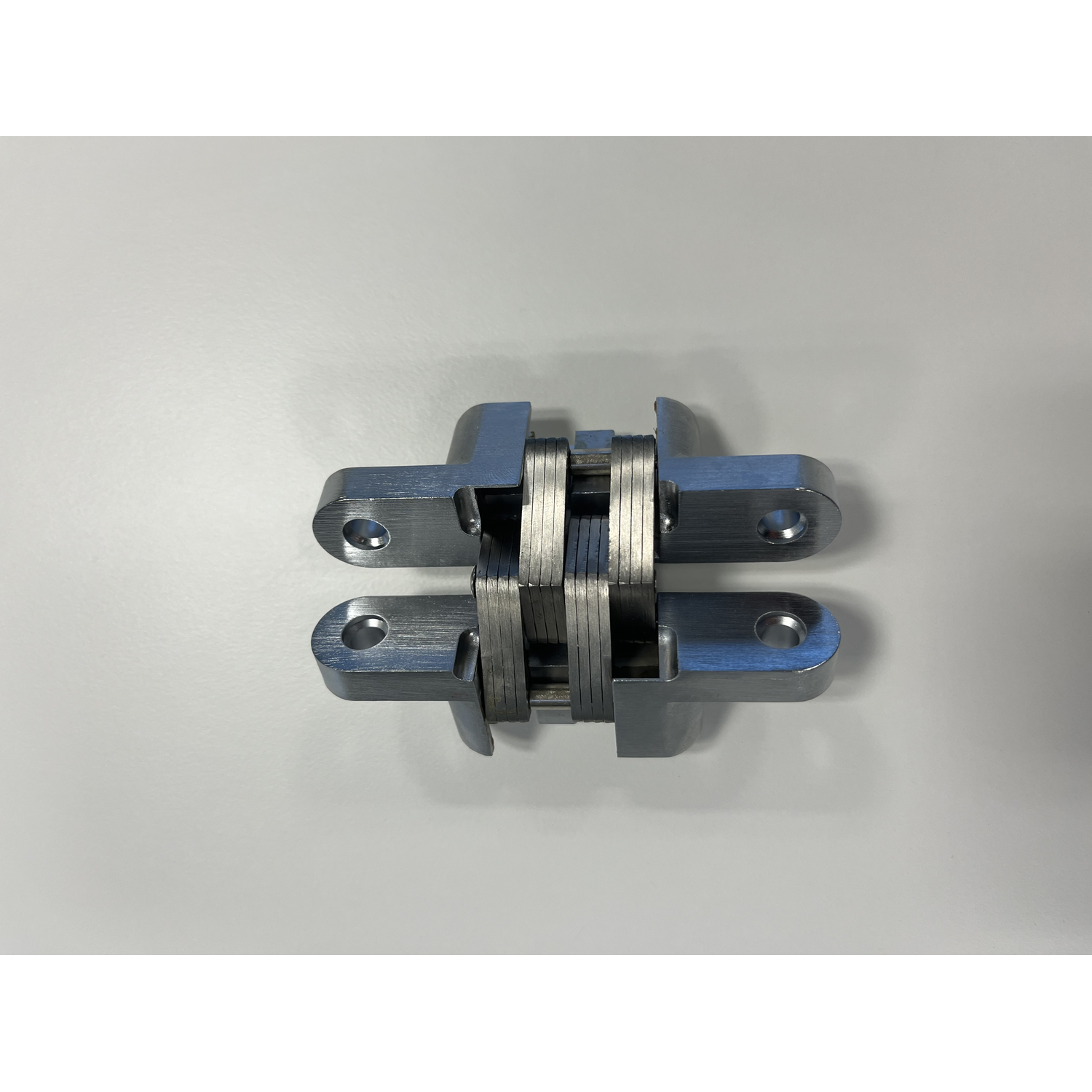 Onzichtbaar scharnier 94x18.4mm nikkel geborsteld