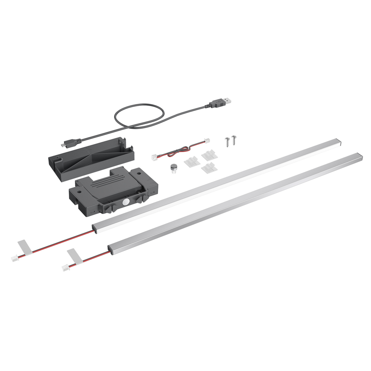  AvanTech YOU Illumination profilé design, Aspect inox, NL 600 mm