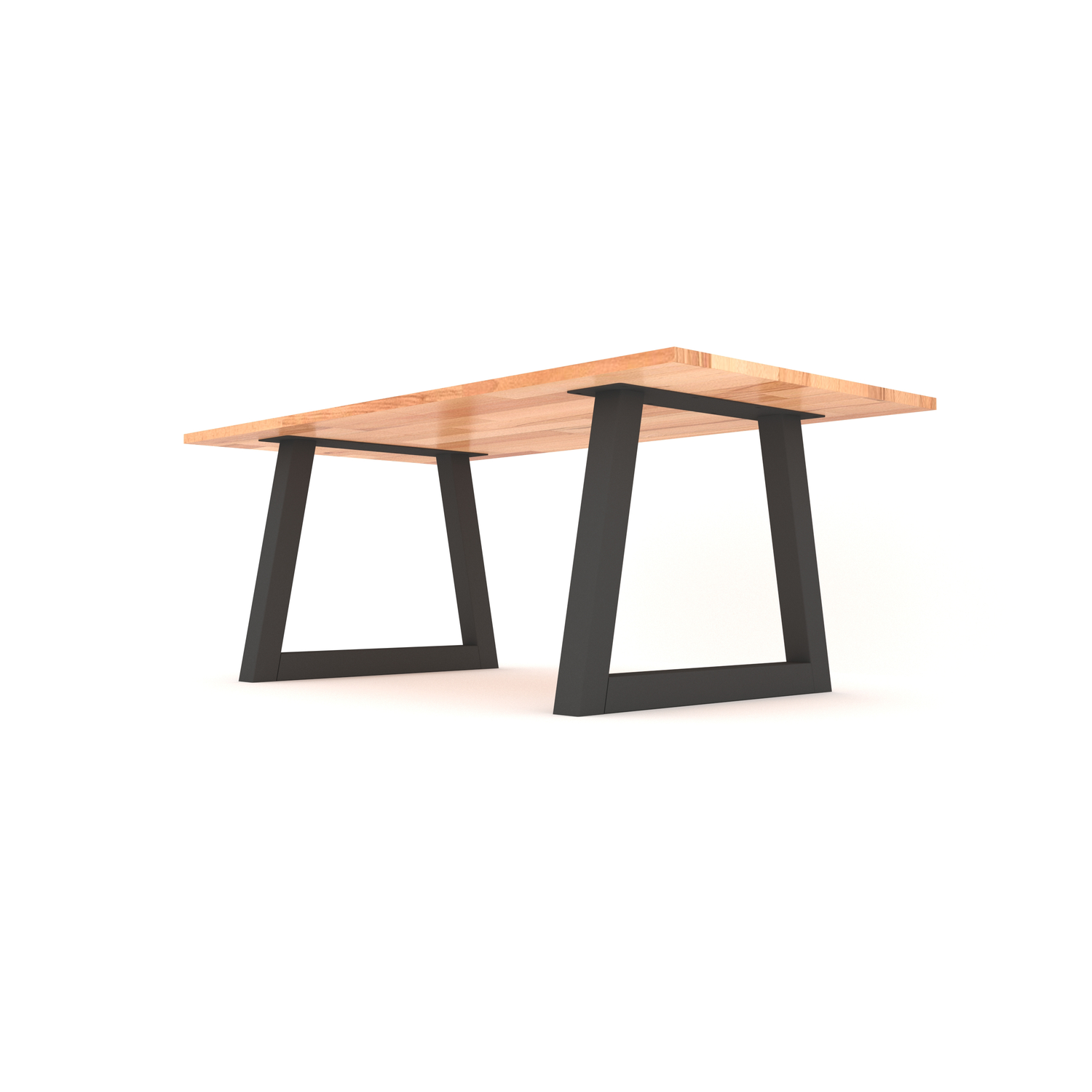 Piètement trapèze 80x80mm noir mat h.720xl.950 mm 