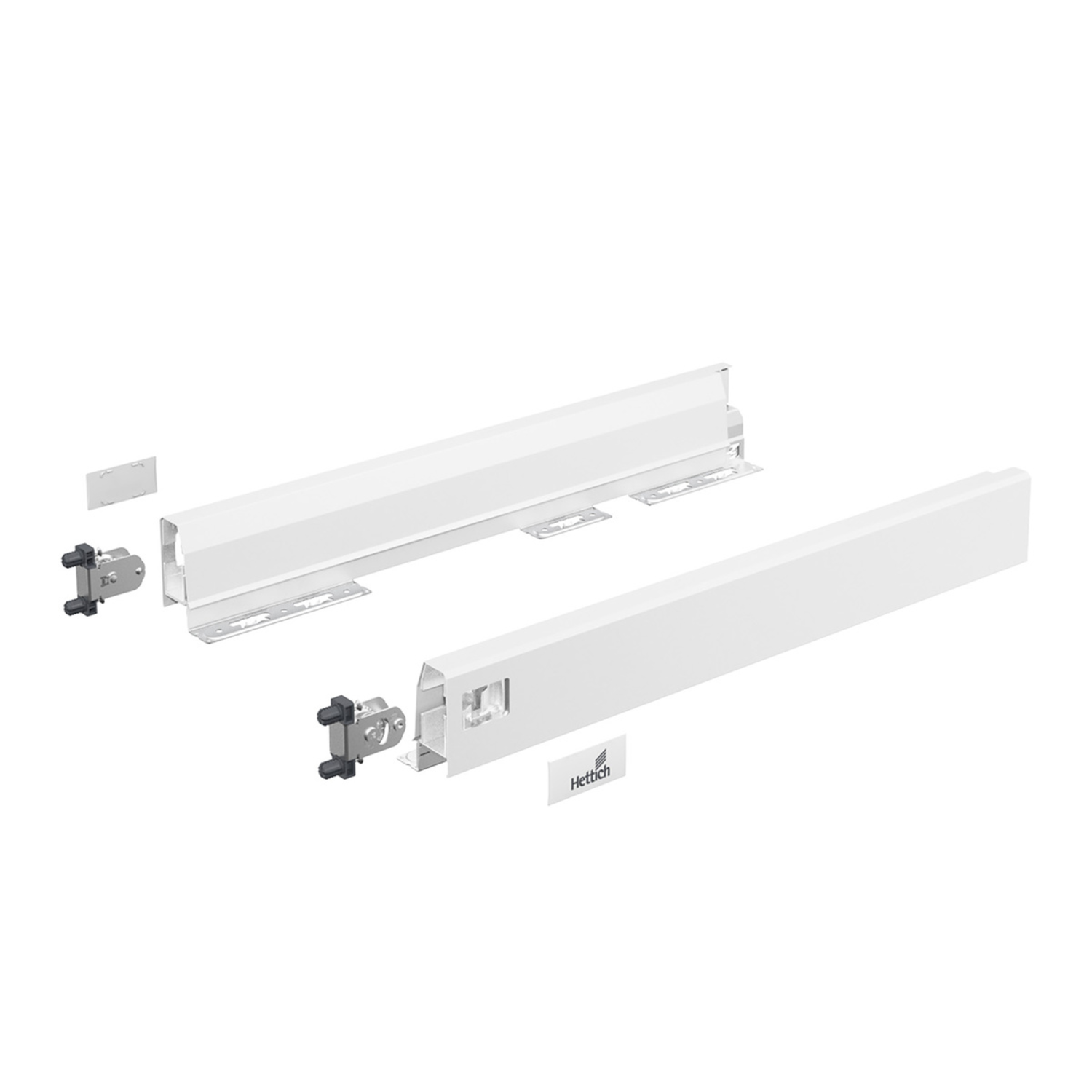 ArciTech Set ladezijwand, ladezijwand hoogte 78 x NL 500 mm, wit, links en rechts