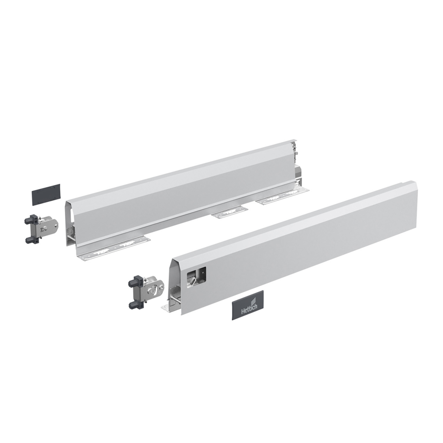 ArciTech Schuif- / frontlade, setverpakking, ladezijwand hoogte 94 x NL 270 mm, zilver, links en rechts