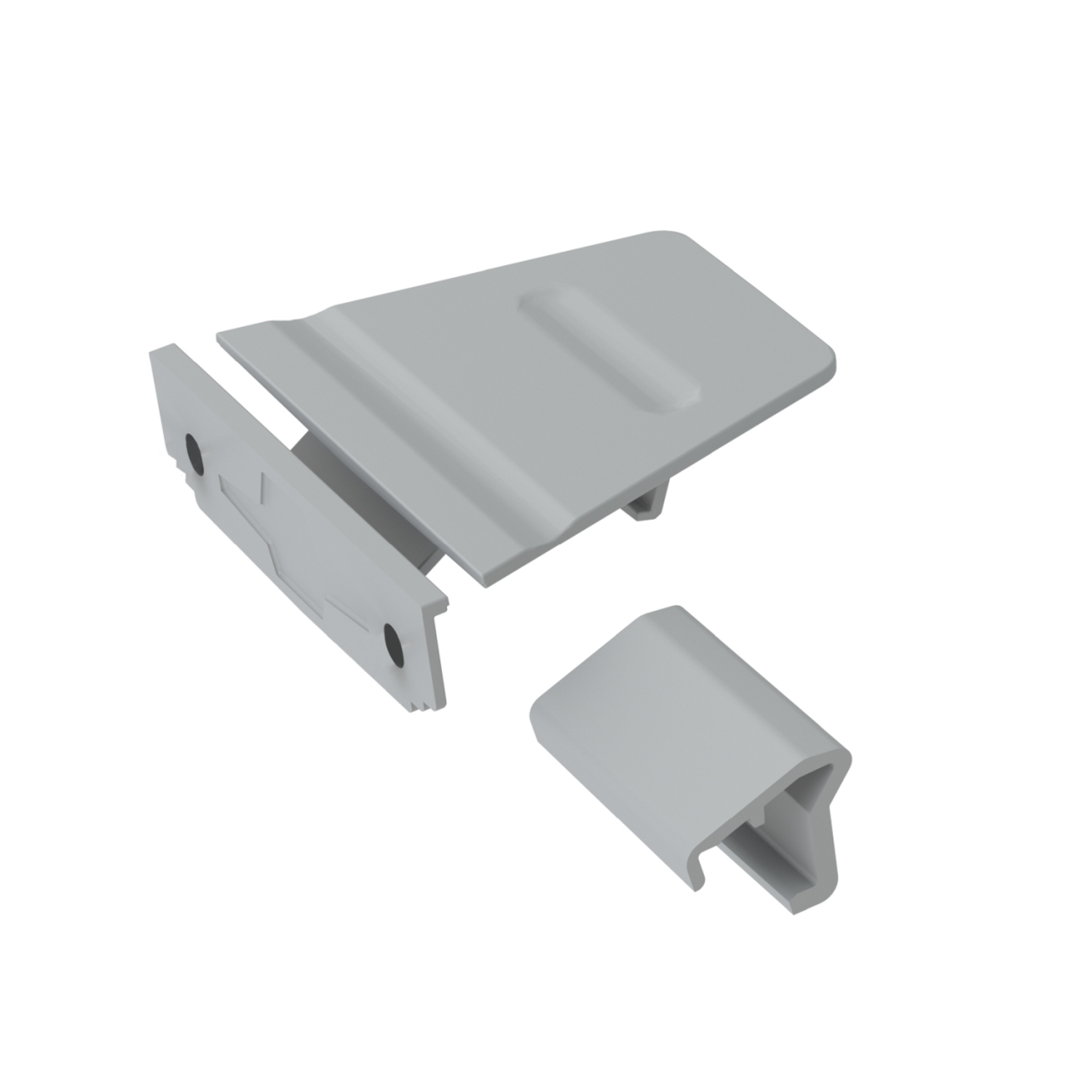 Meenemer voor inliggend front, grijs