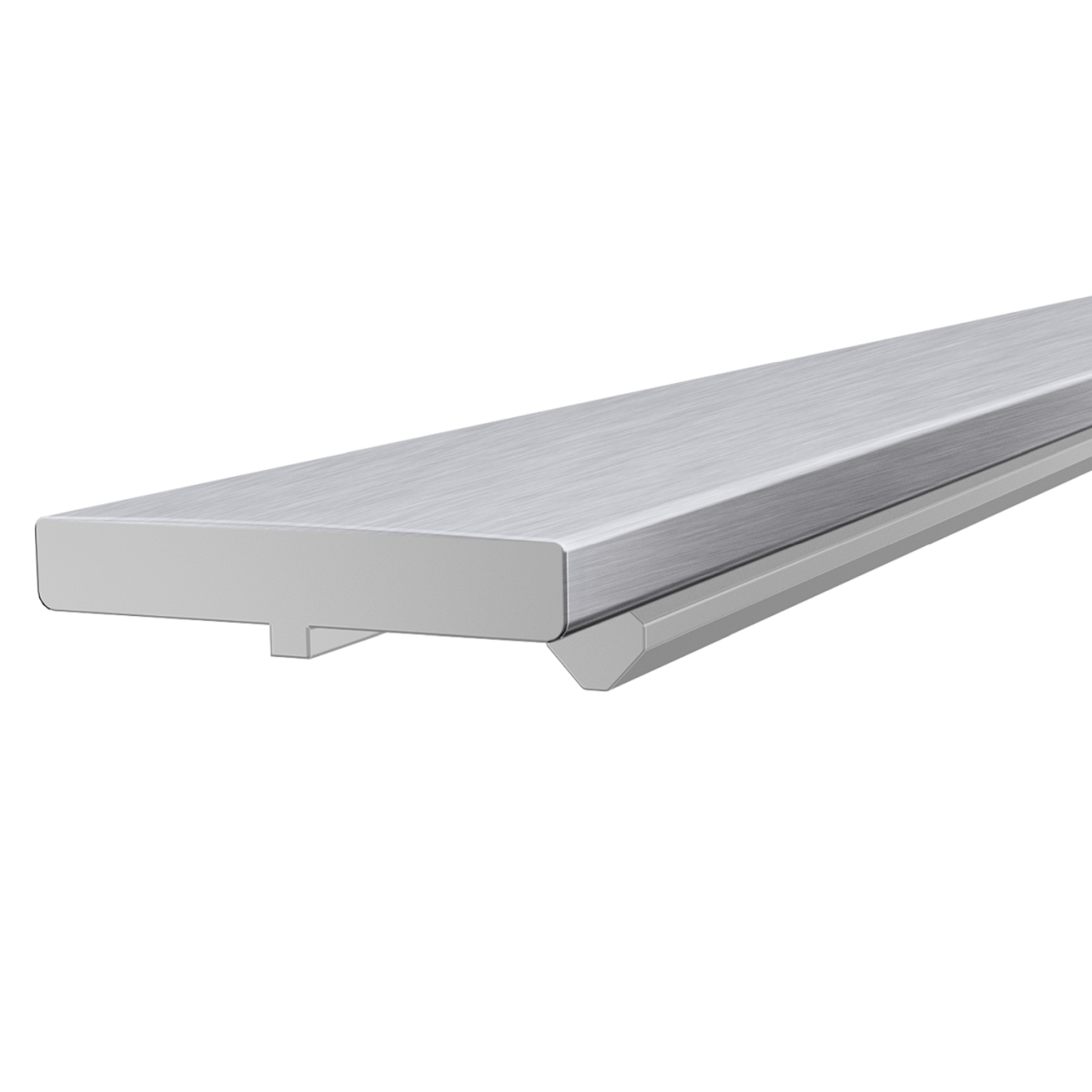 AvanTech YOU Designprofiel in accentkleur, Aluminiumkleurig, 500 mm