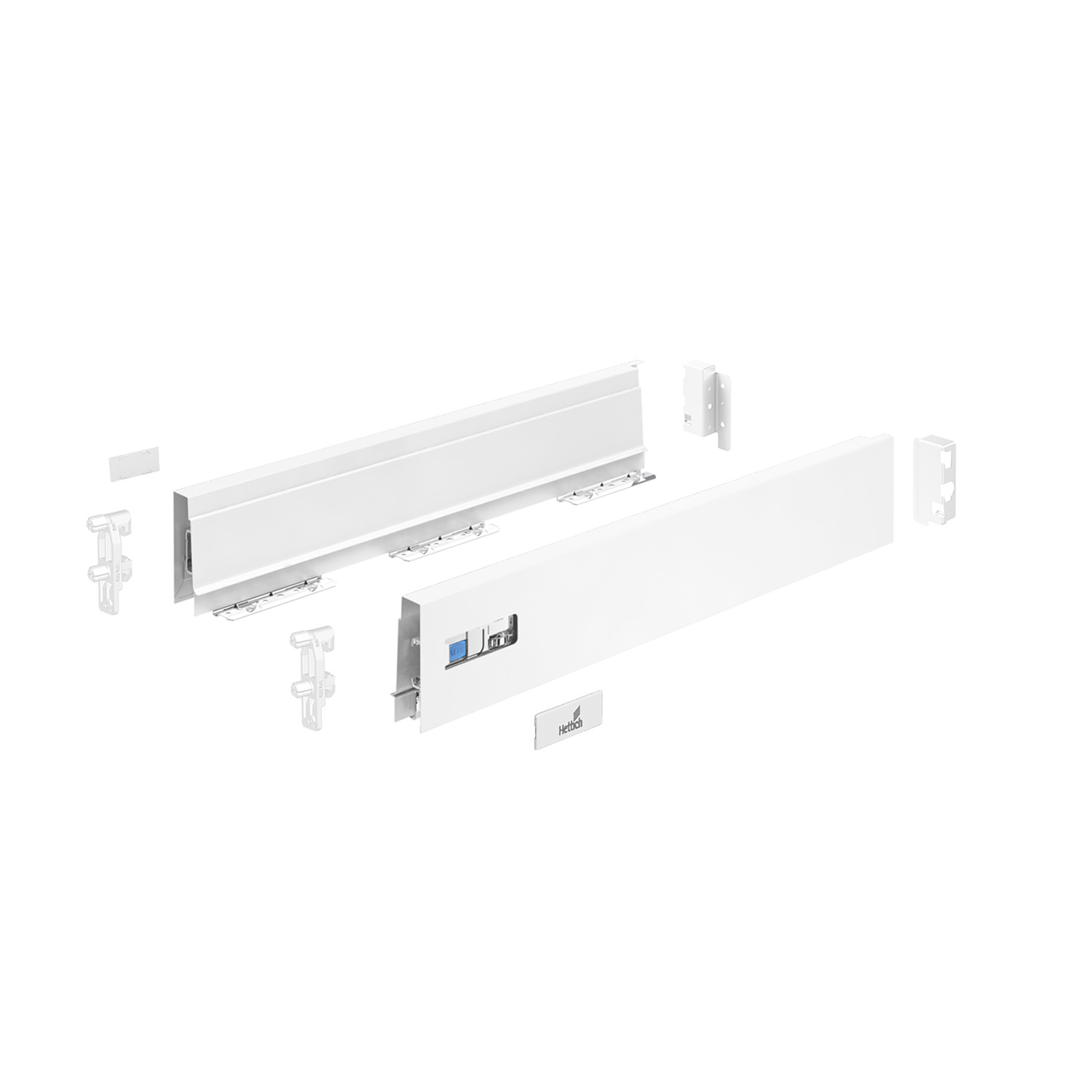 InnoTech Atira Set zijwand, 470 x  70 mm, wit, links en rechts