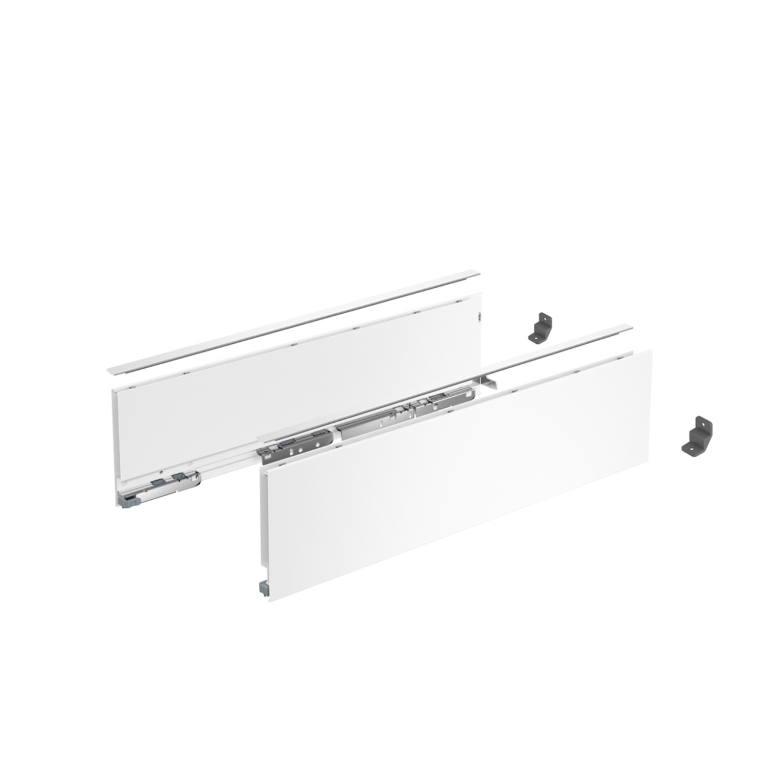 AvanTech YOU set zijwand h139 l500mm wit L/R zonder frontbevestiging