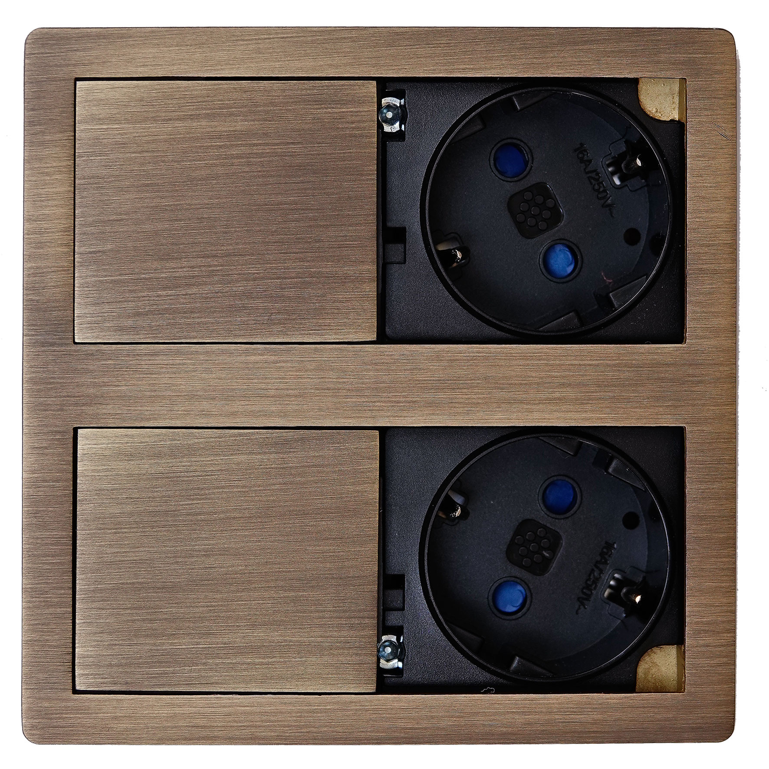 Versahit dual 2 prises b/f bronze  + câble 2000 mm avec fiche séparé