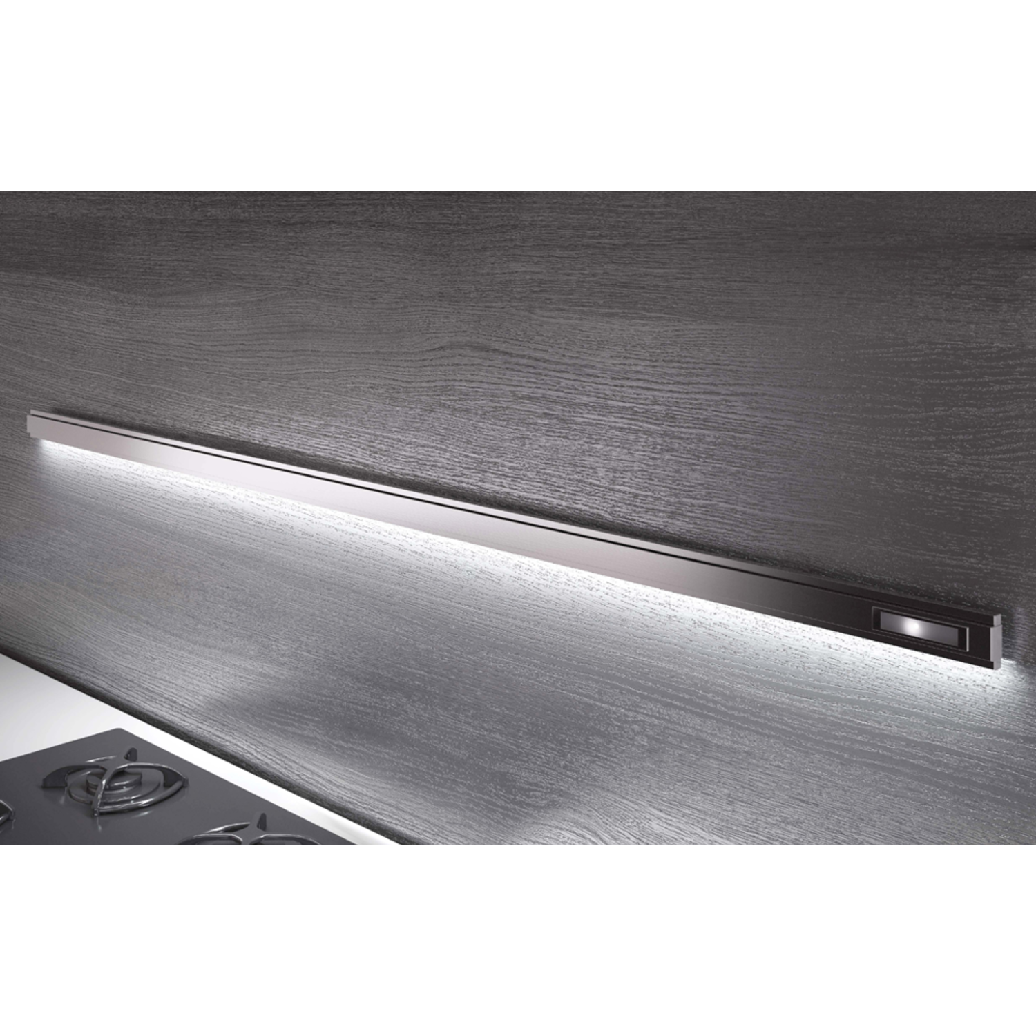 Wing relingstang rvs look+led 1200x15x45mm+4 haken