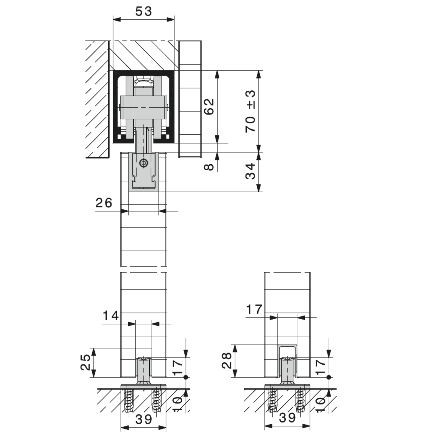 Hawa Junior 160 B basisgarnituur