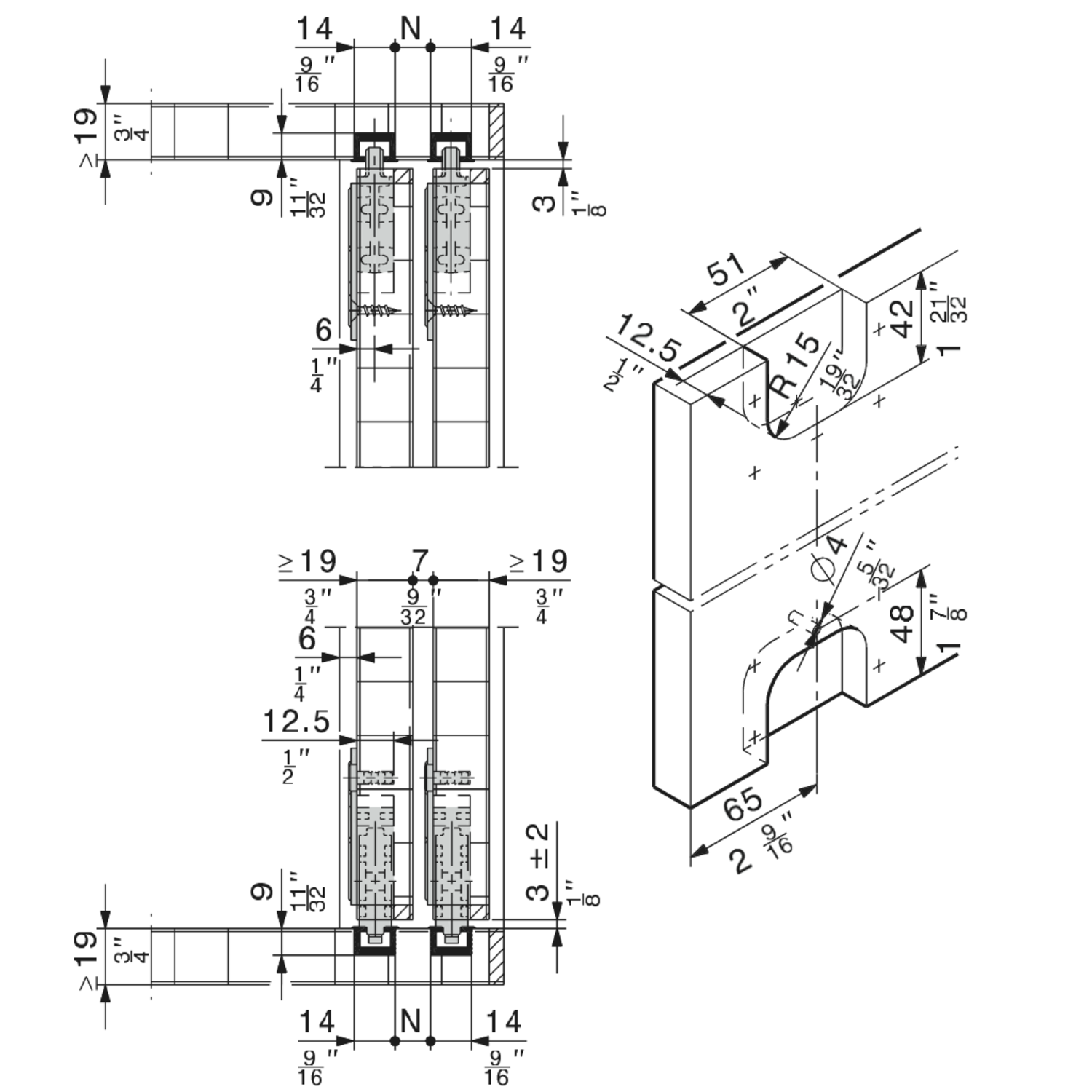 Hawa Miniroll 25 H Inslide