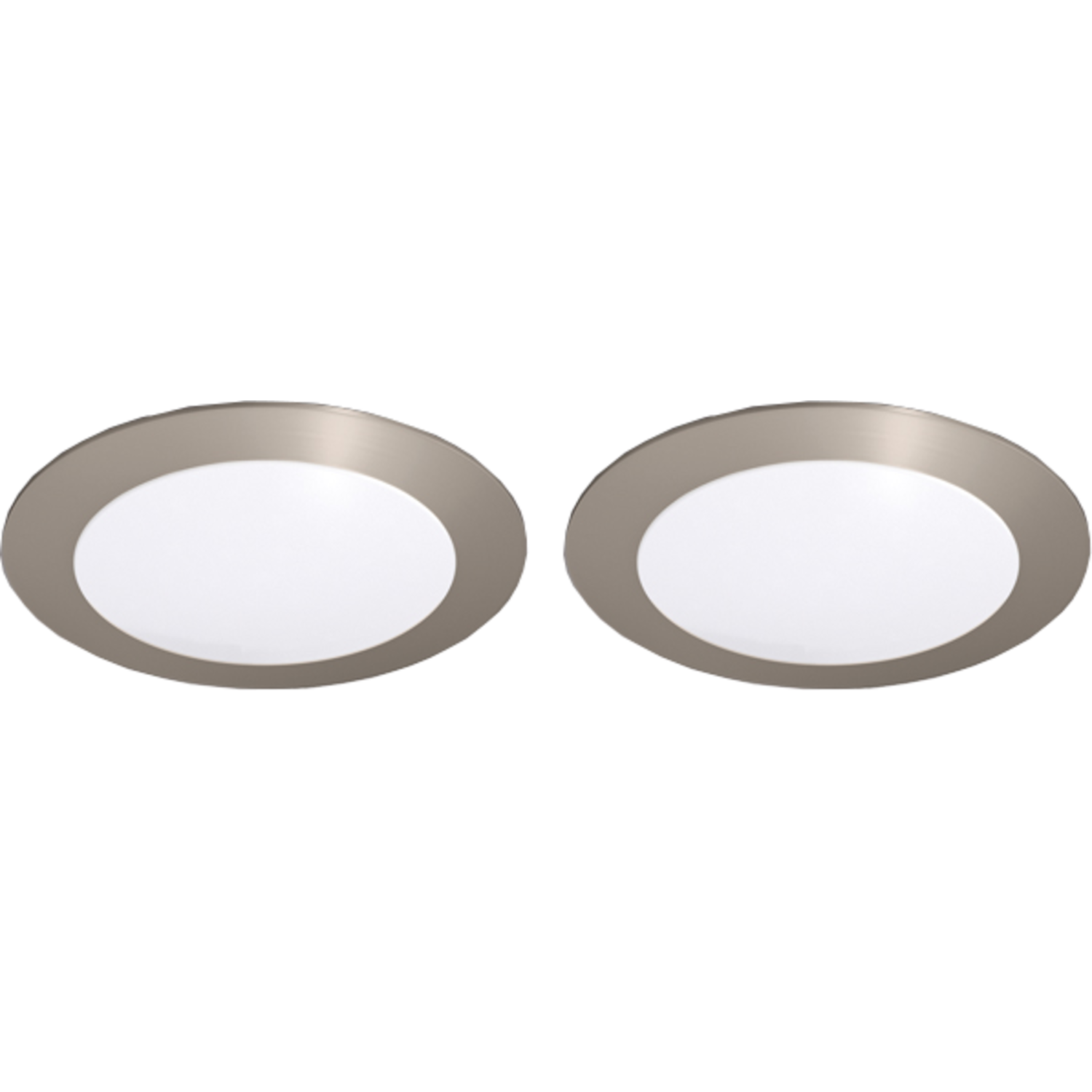 Hera set 2 x FR-68 led 4W 24V 3000K RVS-look+ transfo led 15W