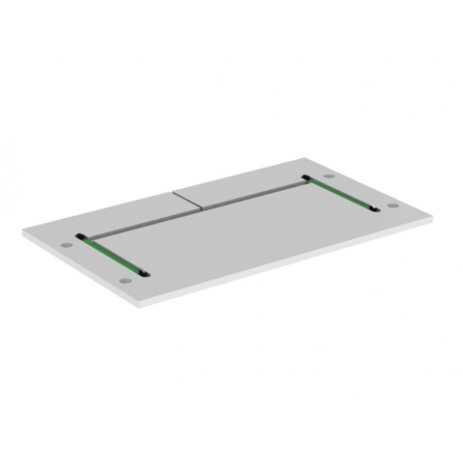 Veiligheidsplaat Diago 504, 798x350x12 mm, Voor kastbreedte 80,0cm, wit