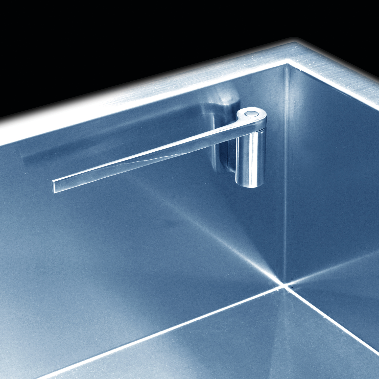 Porte-lavette inox droit  