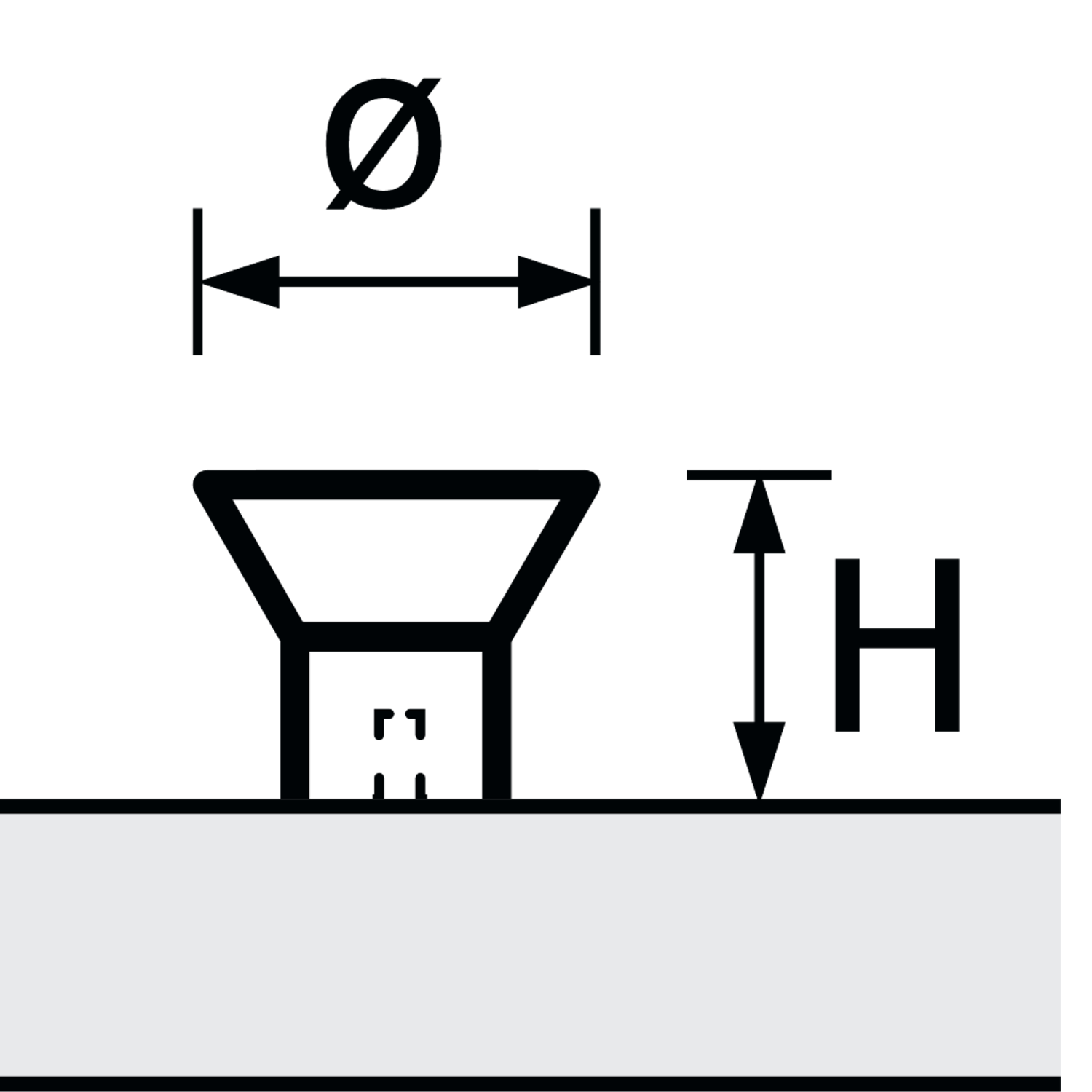 Knop Danum, H 26 mm, ø 30 mm, roestvrij staal geborsteld