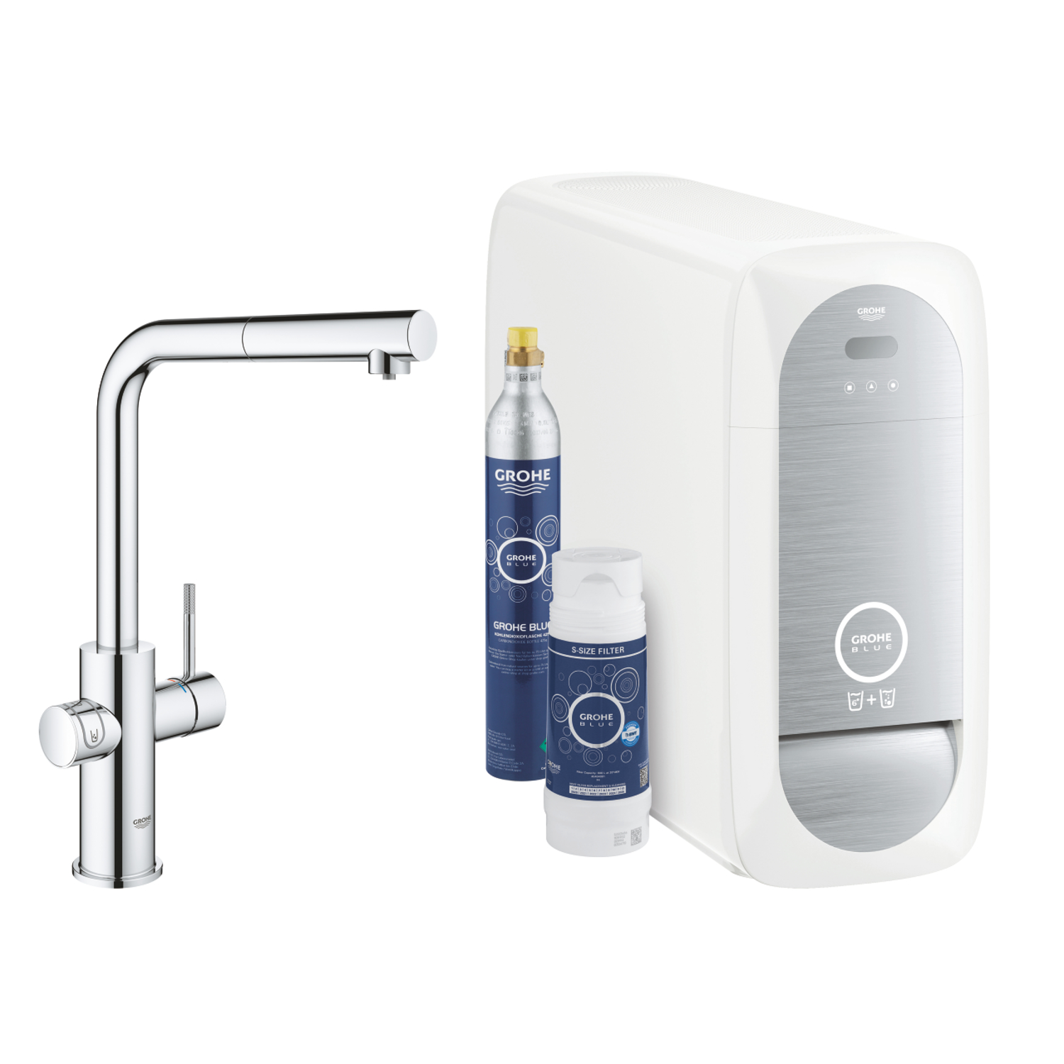 Grohe blue home c&s l chrome extensible  