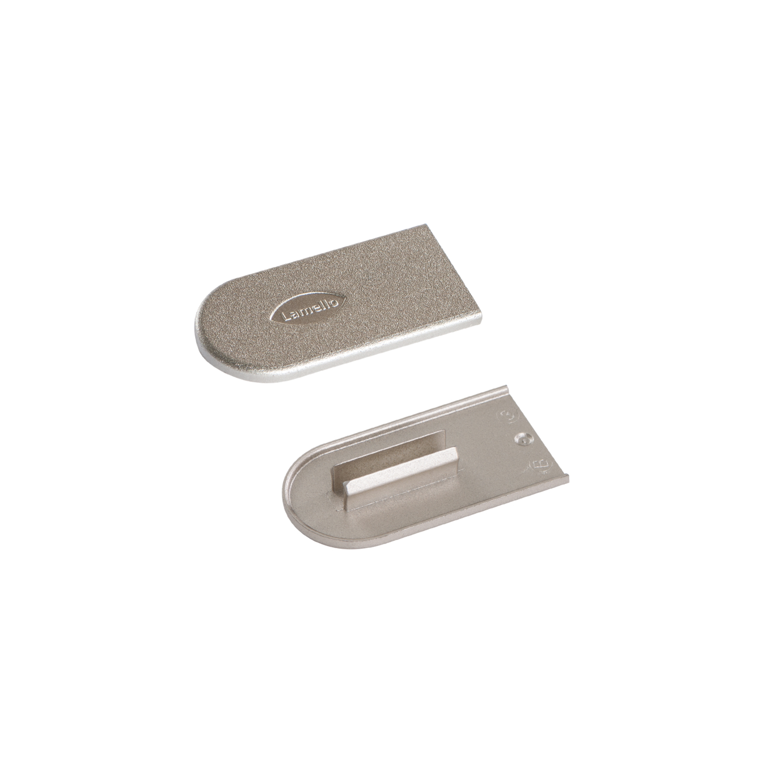 Cabineo capuchons metal look nickel 100pcs 