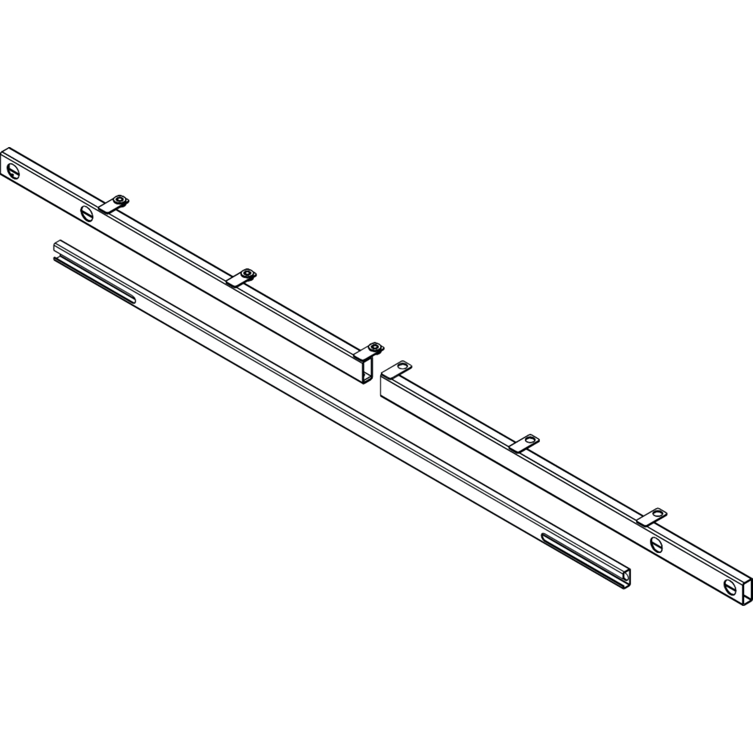 Set rallonge E-More Plus 1800-2400mm gris 