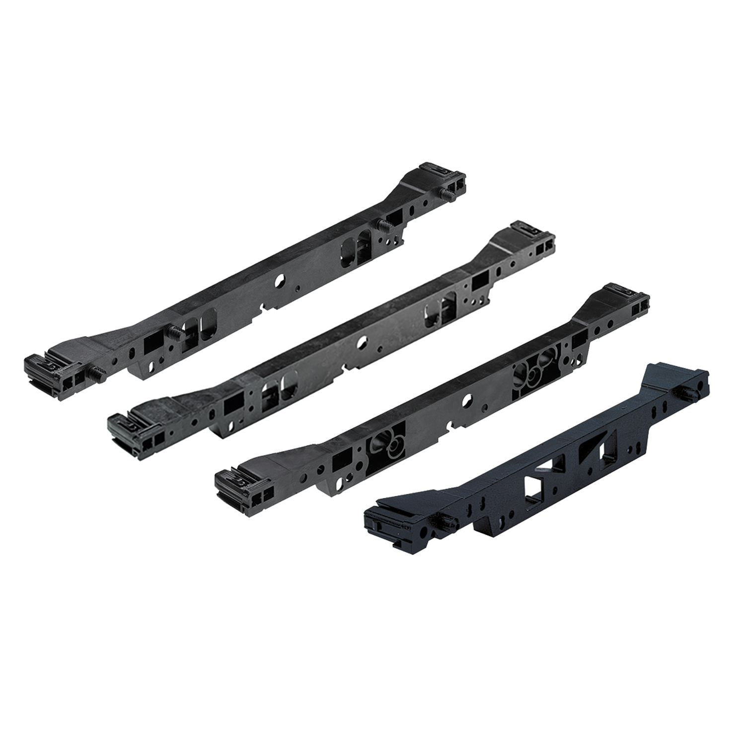 Raccord de façade avec tenons, 380 / 392, noir