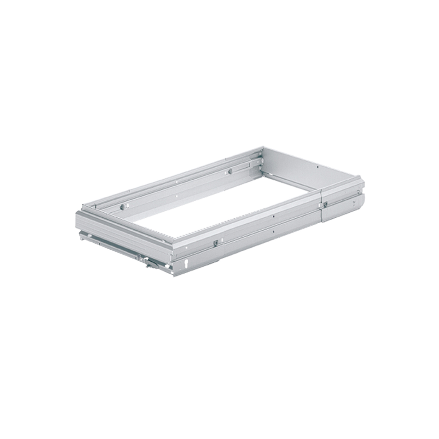 Traploos in de breedte verstelbaar hangmapregisterframe Systema Top 2000, 
 866 - 1038, Aluminiumkleurig