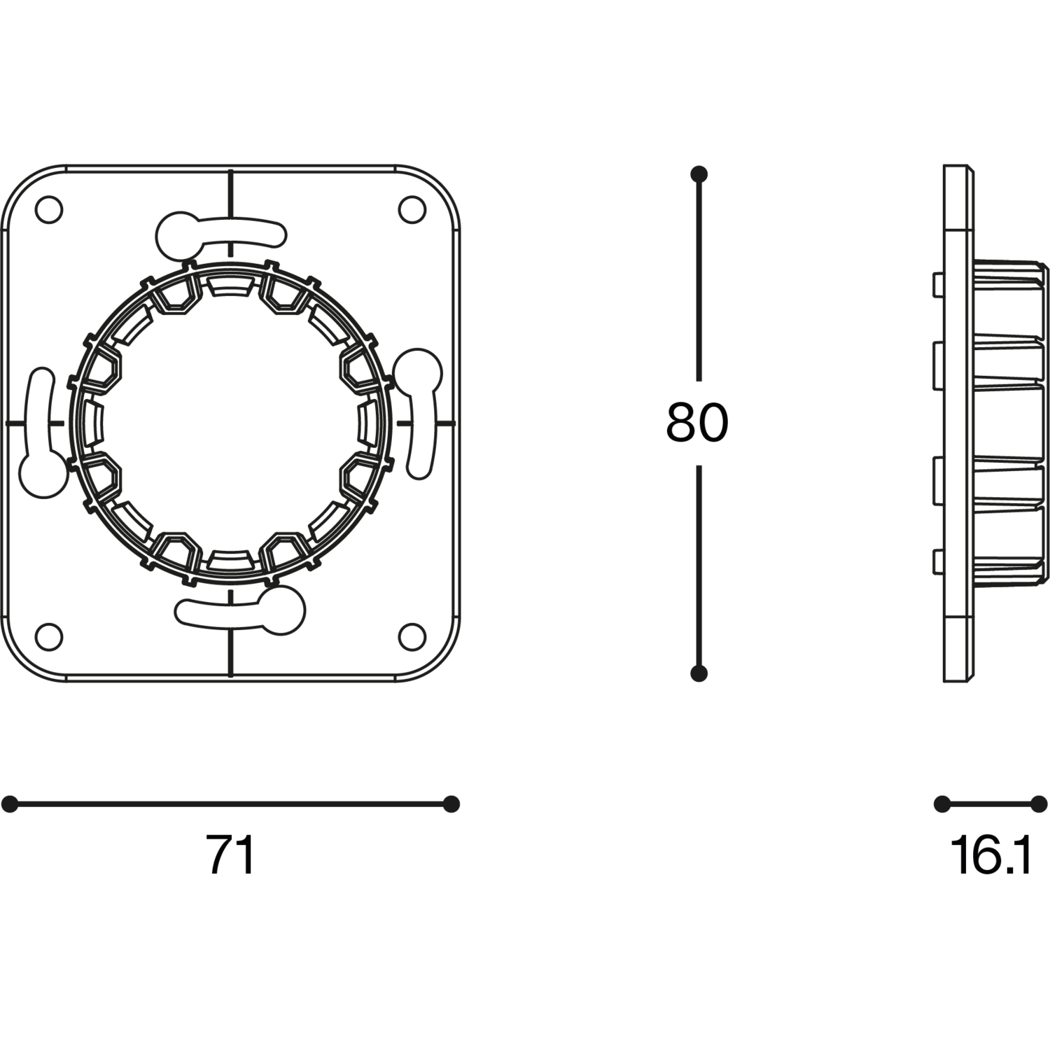 Rond 2.0 - backfit achterplaatje