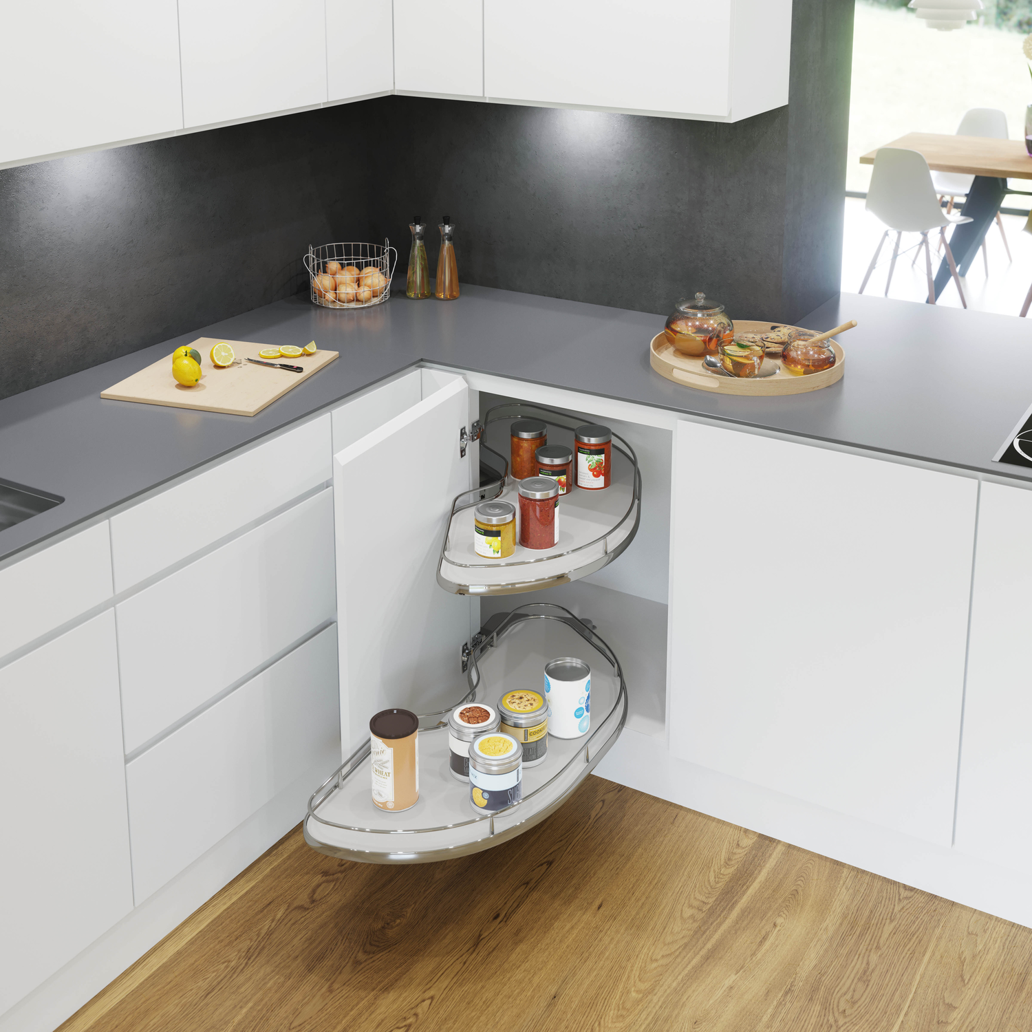 Cornerstone Maxx draaikorf set2 R wit/chr k100 b60