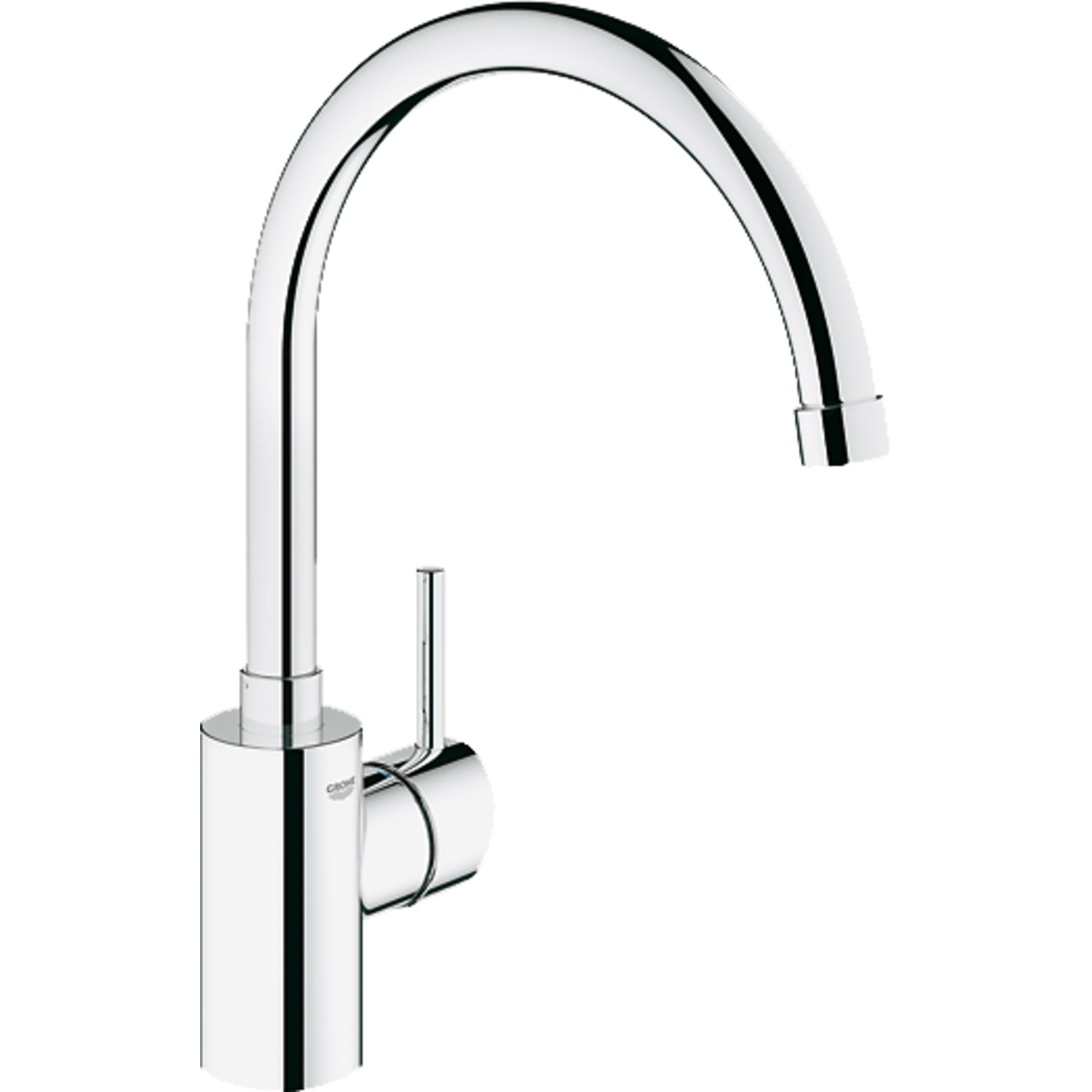 Grohe concetto c mitigeur inox-look  