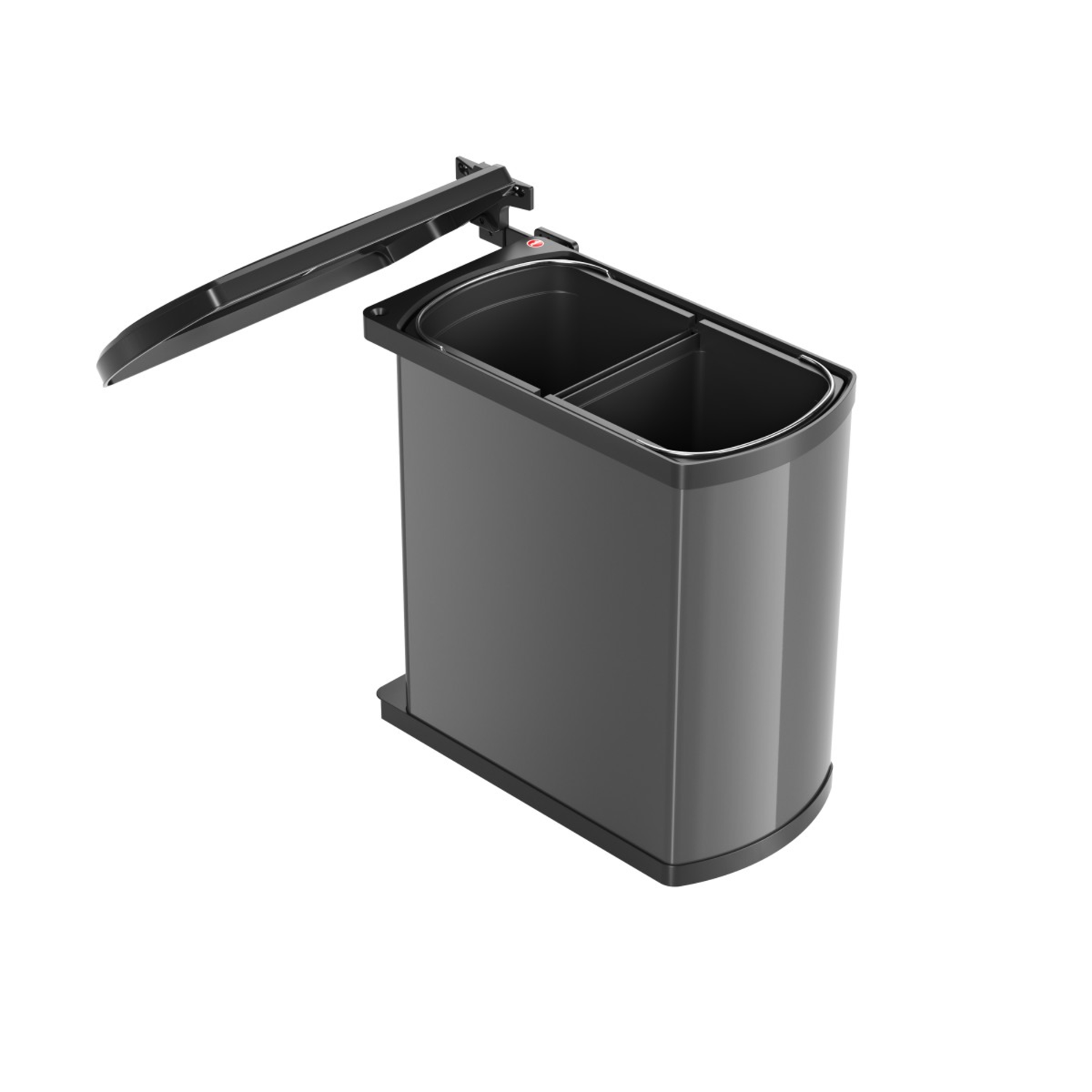 Hailo uno 18l antraciet /zwart